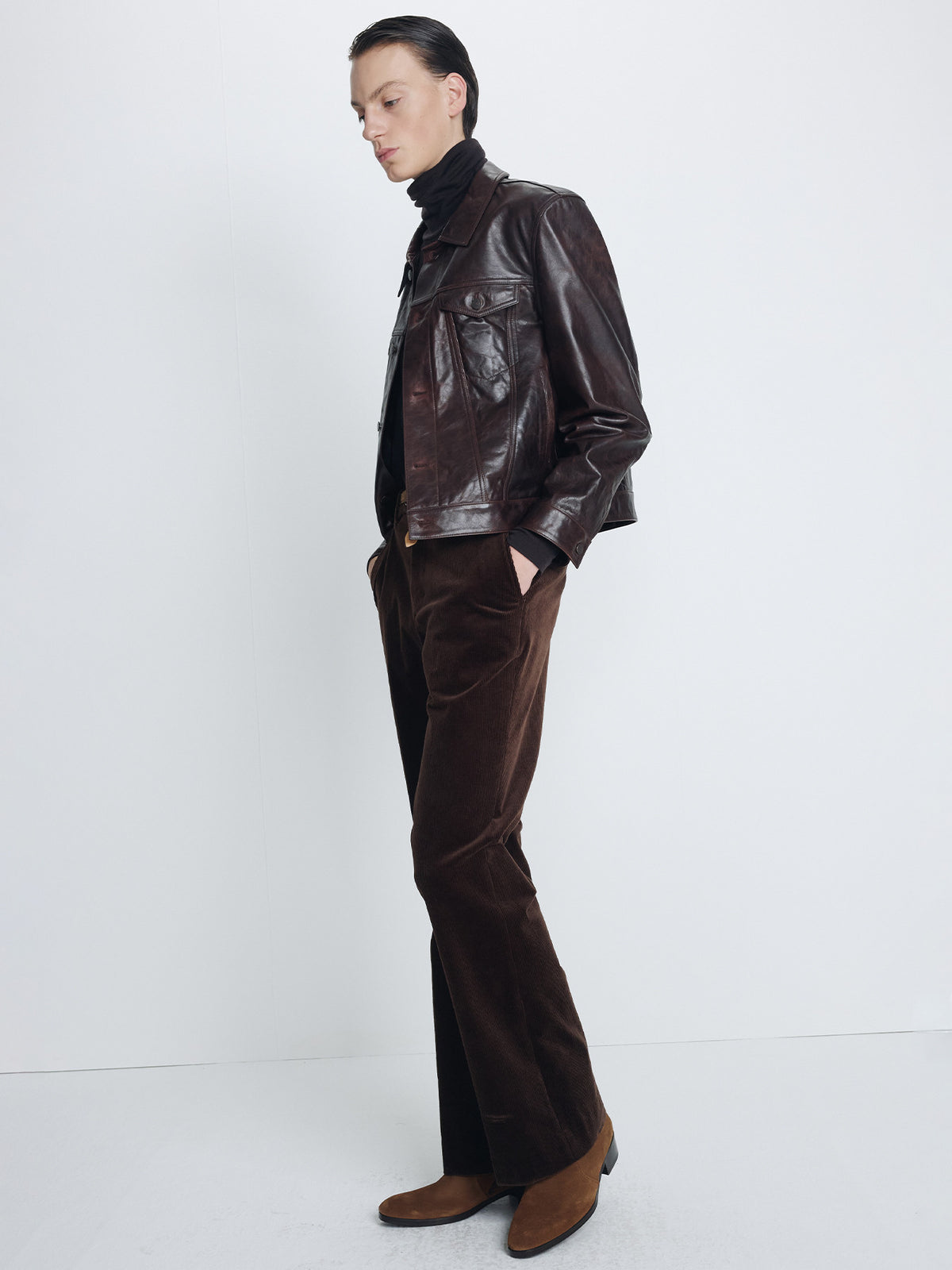 Tonywack - Corduroy Flared Trousers (Deep Brown) product image 6 | TRAB K-Fashion Australia