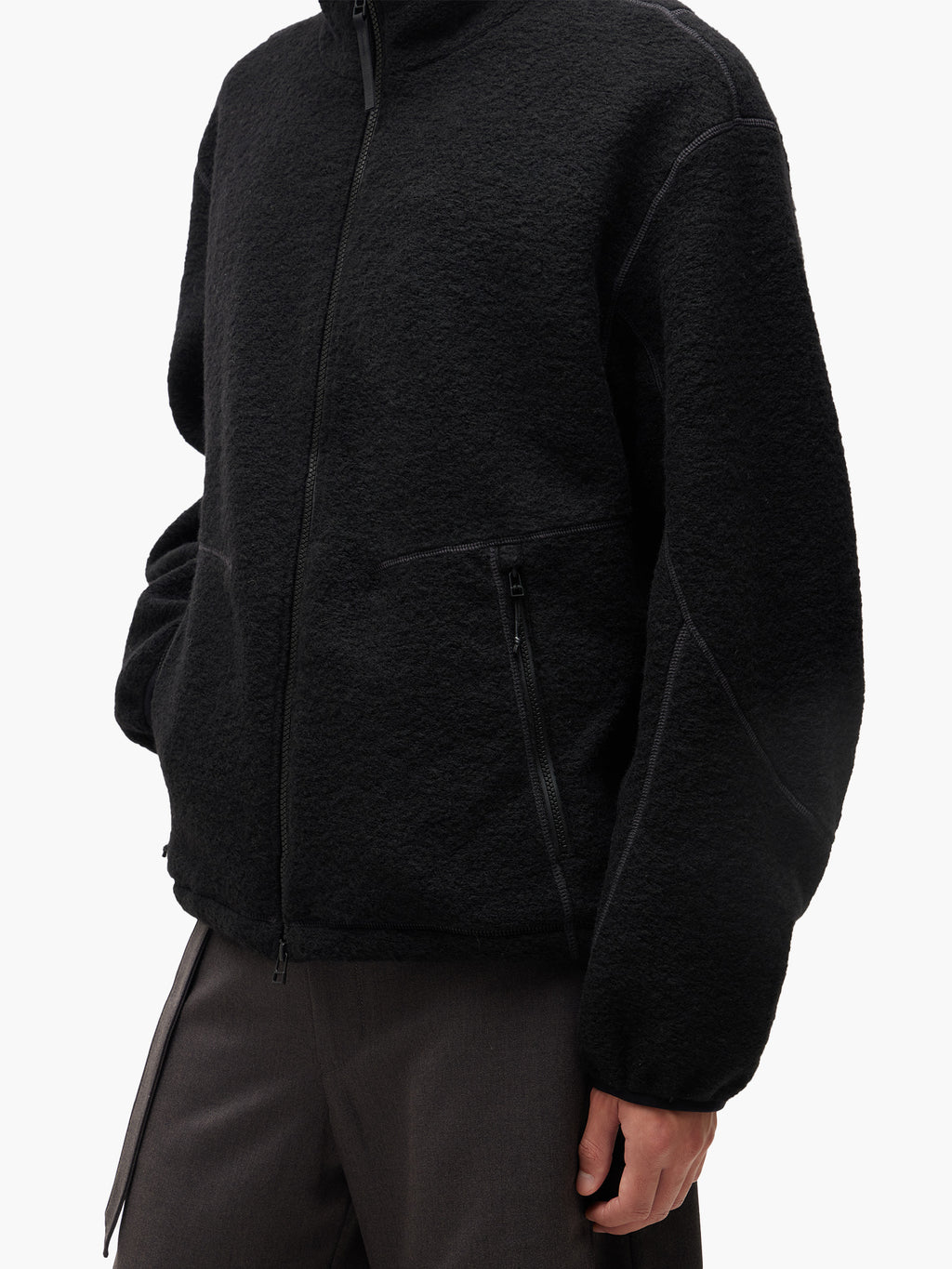 Jiyong Kim - Fleece Jacket (Black) product image 6 | TRAB K-Fashion Australia