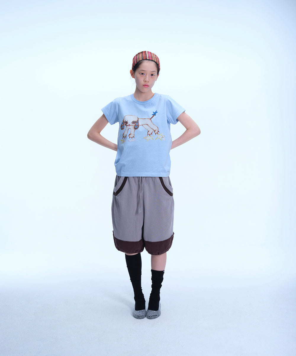 Coyseio - Vintage Puppy T-Shirt Cloud (Blue) product image 4 | TRAB K-Fashion Australia