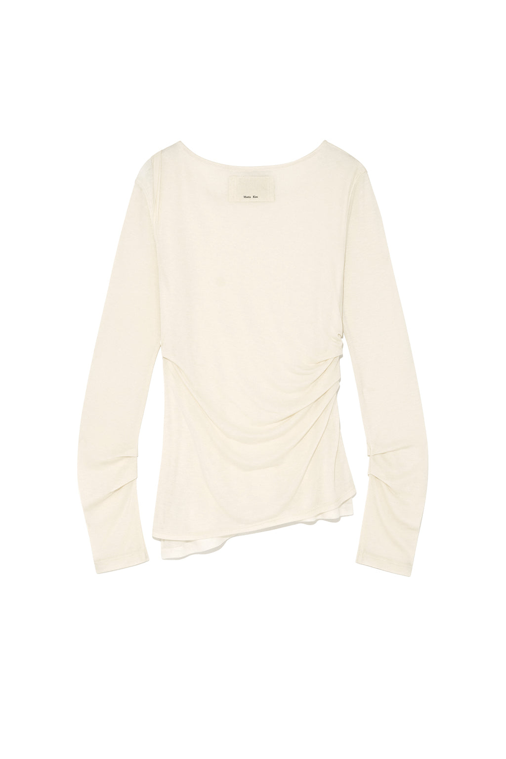 Matin Kim - Turn Up Detail Layered Top (Light Beige) product image 3 | TRAB K-Fashion Australia