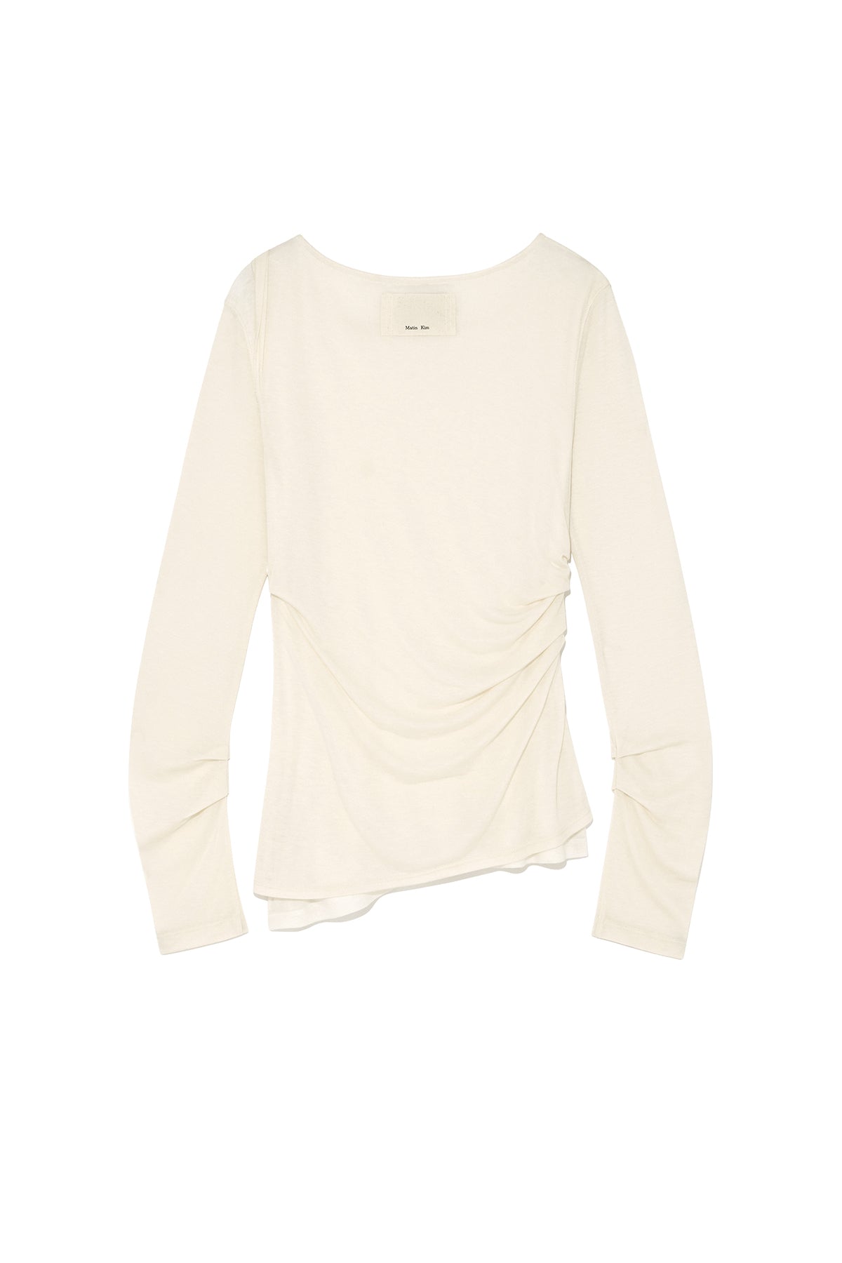 Matin Kim - Turn Up Detail Layered Top (Light Beige) product image 3 | TRAB K-Fashion Australia