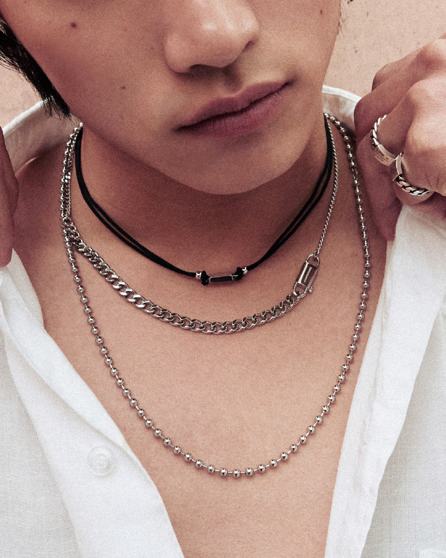 Numbering - Plate Clasp Chain Necklace #5861 product image 1 | TRAB K-Fashion Australia