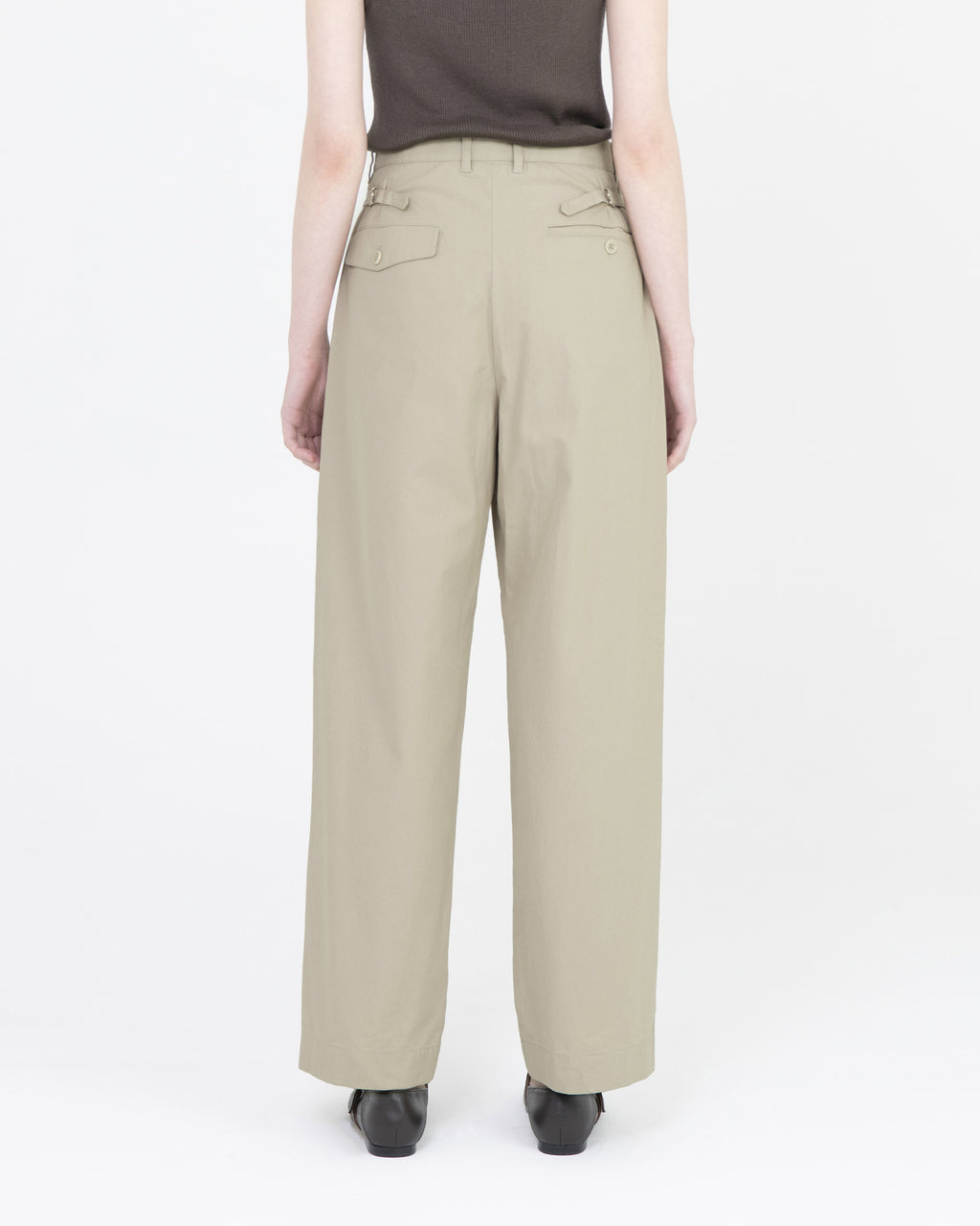 Brownyard - Loose Tapered Cotton Pants (Stone) product image 2 | TRAB K-Fashion Australia