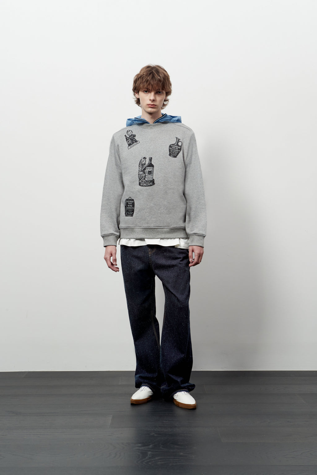 Stu - Printing Sweatshirt Melange (Grey) product image 5 | TRAB K-Fashion Australia