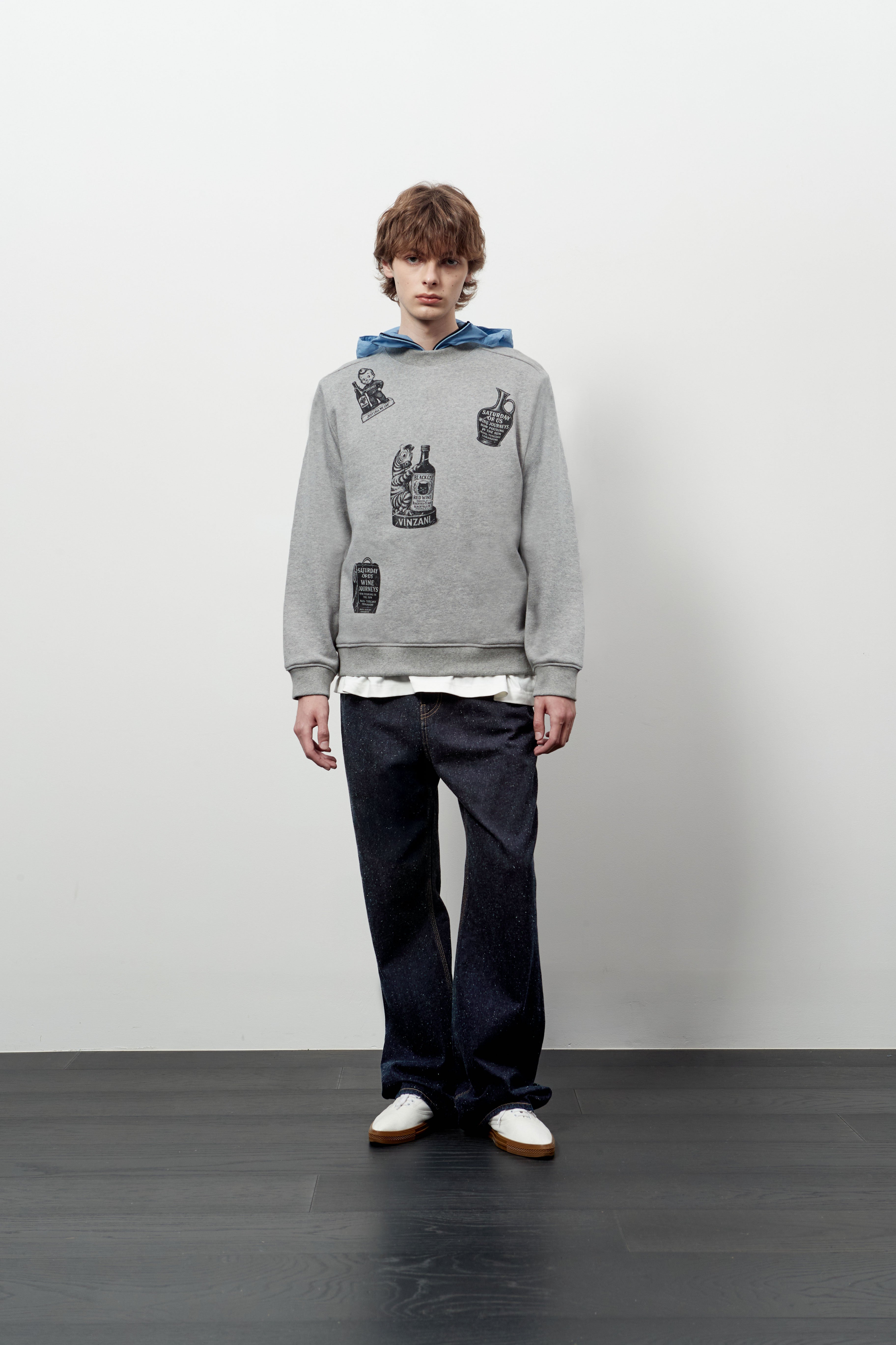 Stu - Printing Sweatshirt Melange (Grey) product image 5 | TRAB K-Fashion Australia