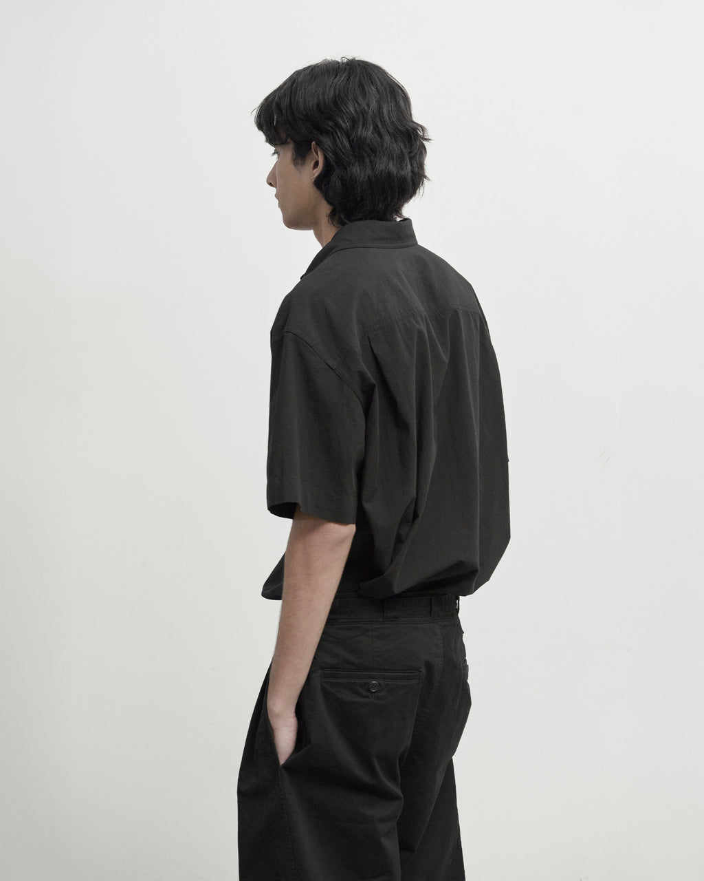 Brownyard - Half Work Shirt (Black) product image 2 | TRAB K-Fashion Australia
