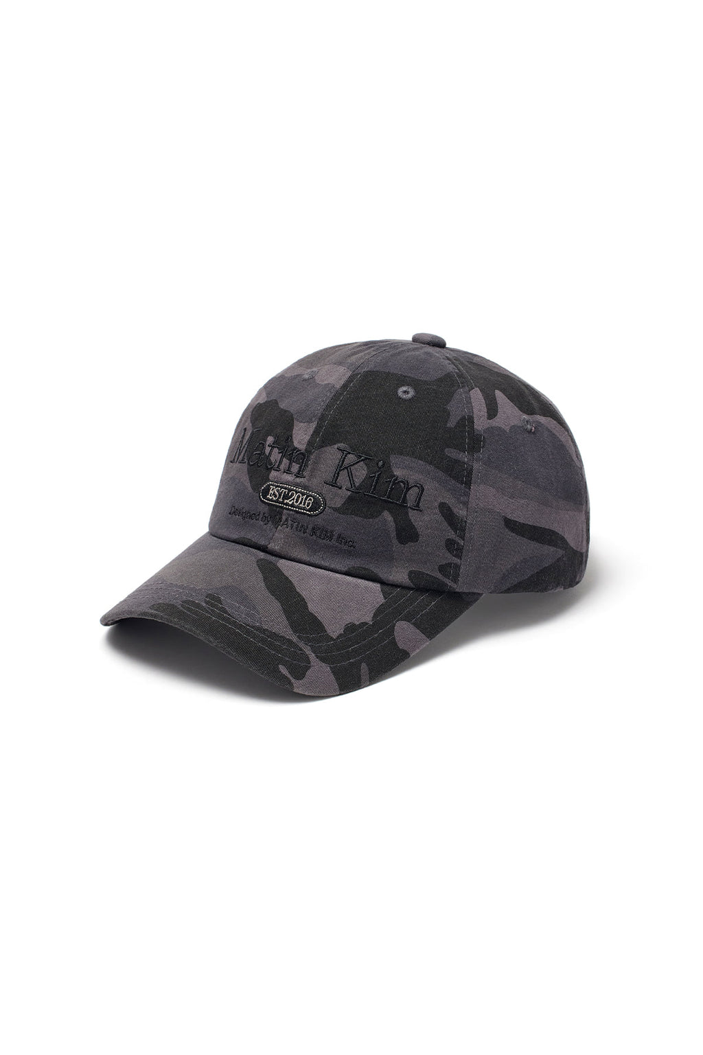 Matin Kim - Camouflage Logo Ball Cap (Charcoal) product image 2 | TRAB K-Fashion Australia