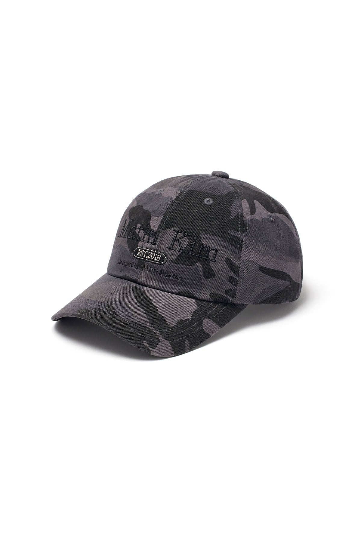 Matin Kim - Camouflage Logo Ball Cap (Charcoal) product image 2 | TRAB K-Fashion Australia