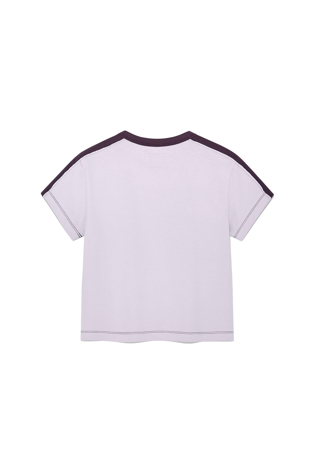 Matin Kim - Color Line Point Logo Crop Top (Lilac) product image 2 | TRAB K-Fashion Australia
