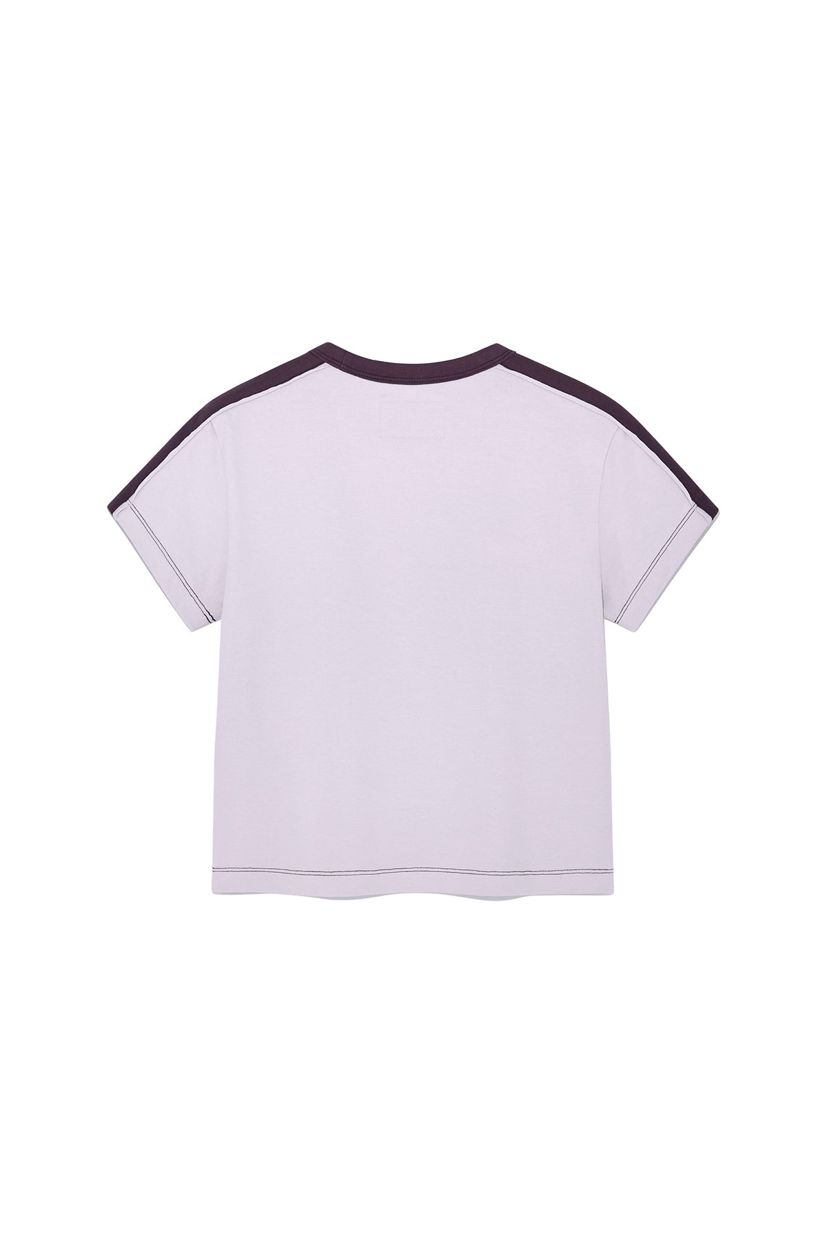 Matin Kim - Color Line Point Logo Crop Top (Lilac) product image 2 | TRAB K-Fashion Australia