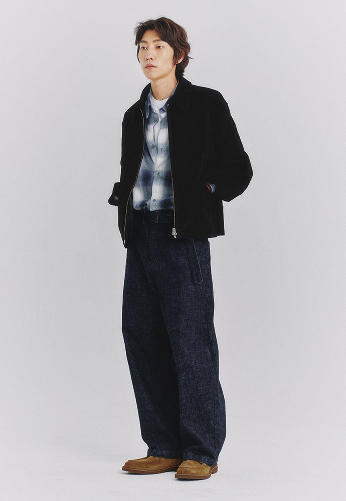 Art if acts - Belted Wide Denim Pants (Indigo) product image 2 | TRAB K-Fashion Australia