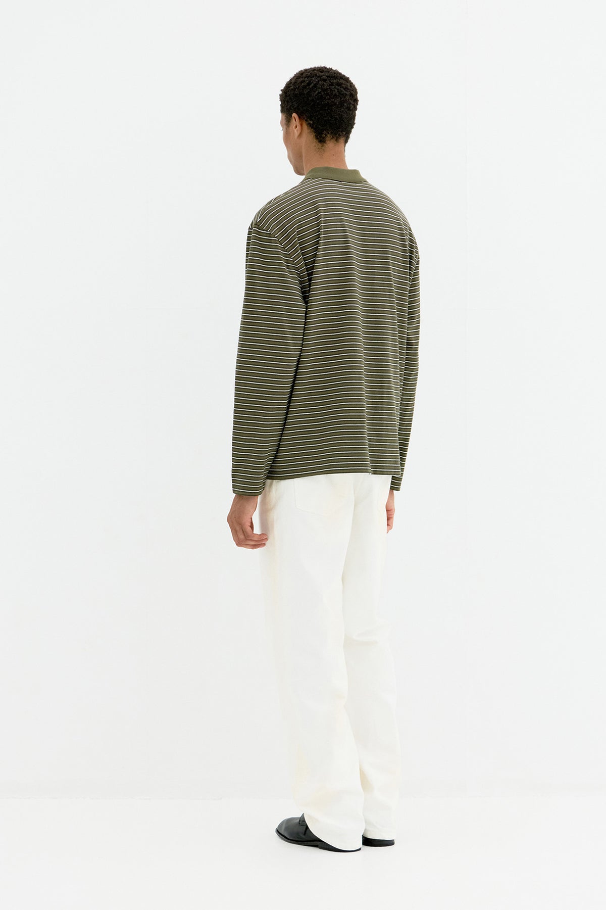 Coor - Multi Pin Pique Polo Long Sleeve (Khaki) product image 4 | TRAB K-Fashion Australia