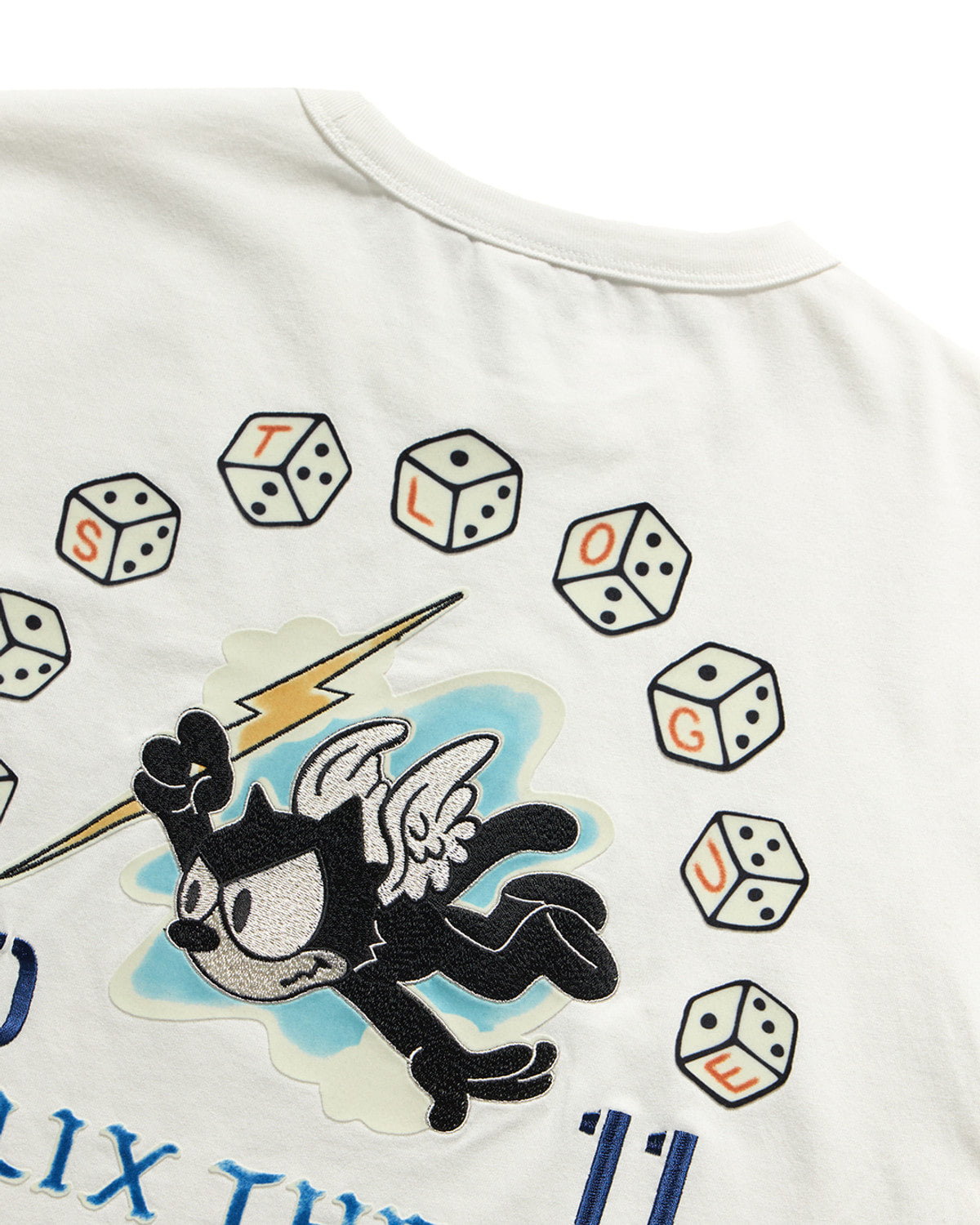 Eastlogue - Felix Flying Division Embroidered T-shirts (Off White) product image 4 | TRAB K-Fashion Australia