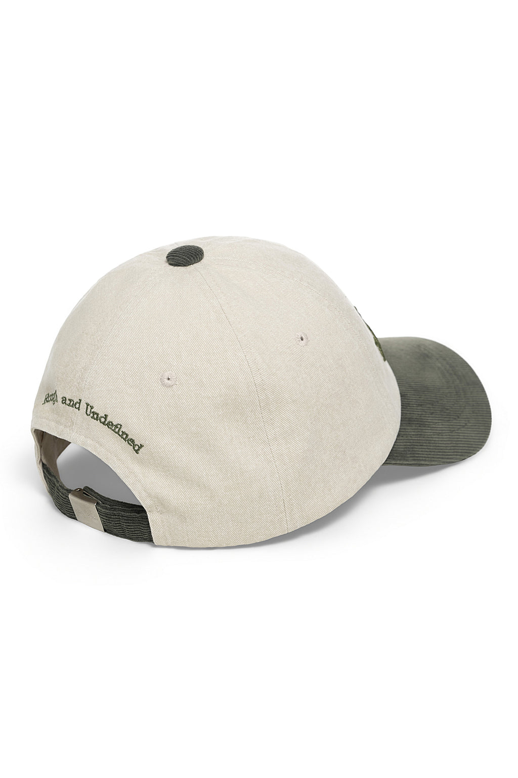 Matin Kim - Matin Classic Logo Corduroy Brim Ball Cap (Cream) product image 4 | TRAB K-Fashion Australia