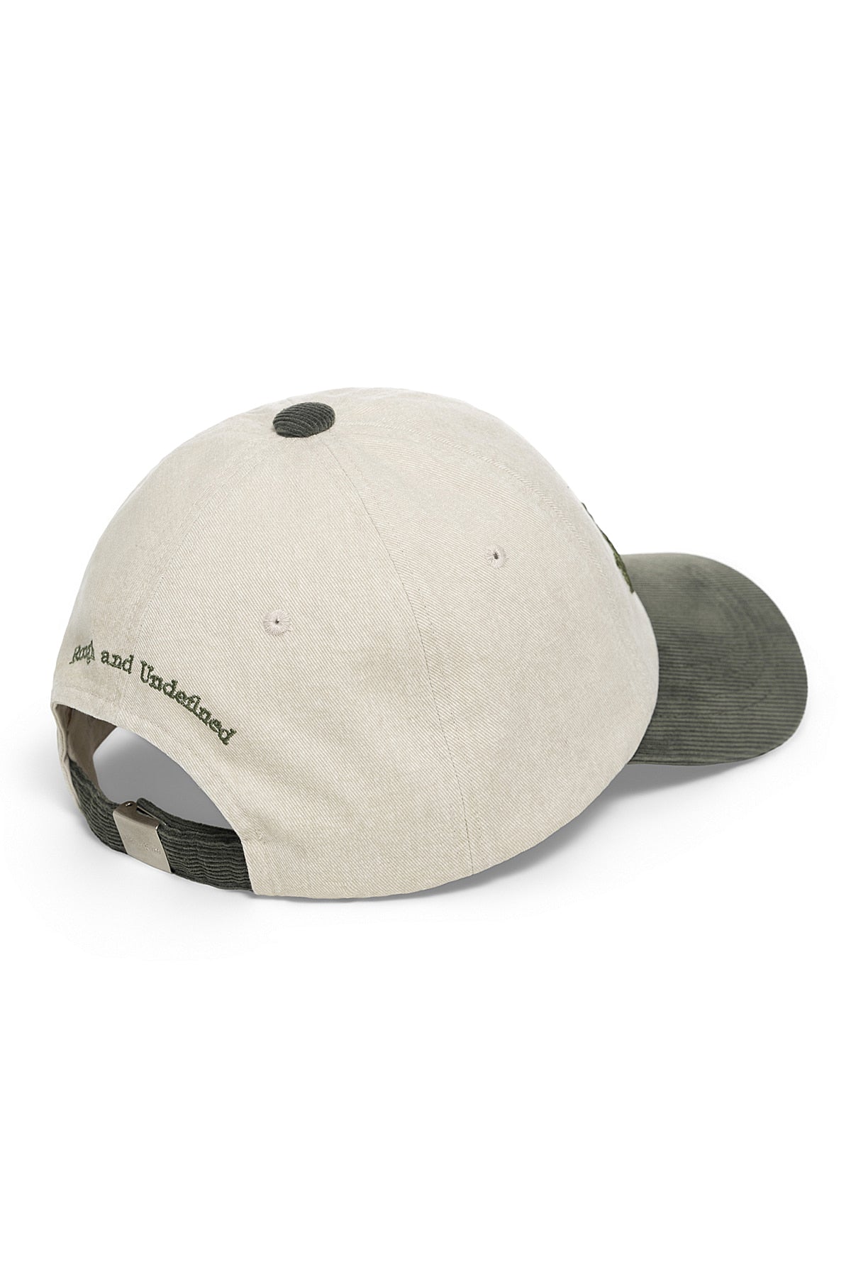 Matin Kim - Matin Classic Logo Corduroy Brim Ball Cap (Cream) product image 4 | TRAB K-Fashion Australia