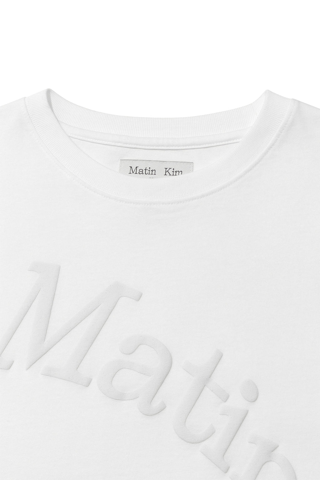 Matin Kim - Matin Wave Printing Logo Top (White) product image 3 | TRAB K-Fashion Australia