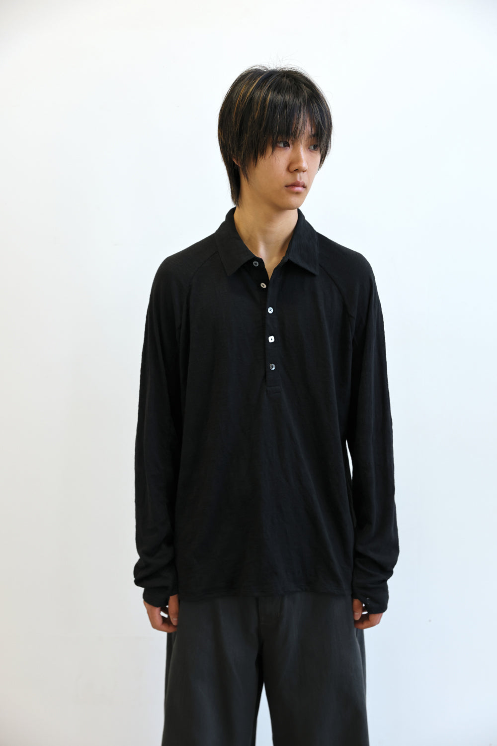 Hatchingroom - Polo Tee (Black) product image 8 | TRAB K-Fashion Australia