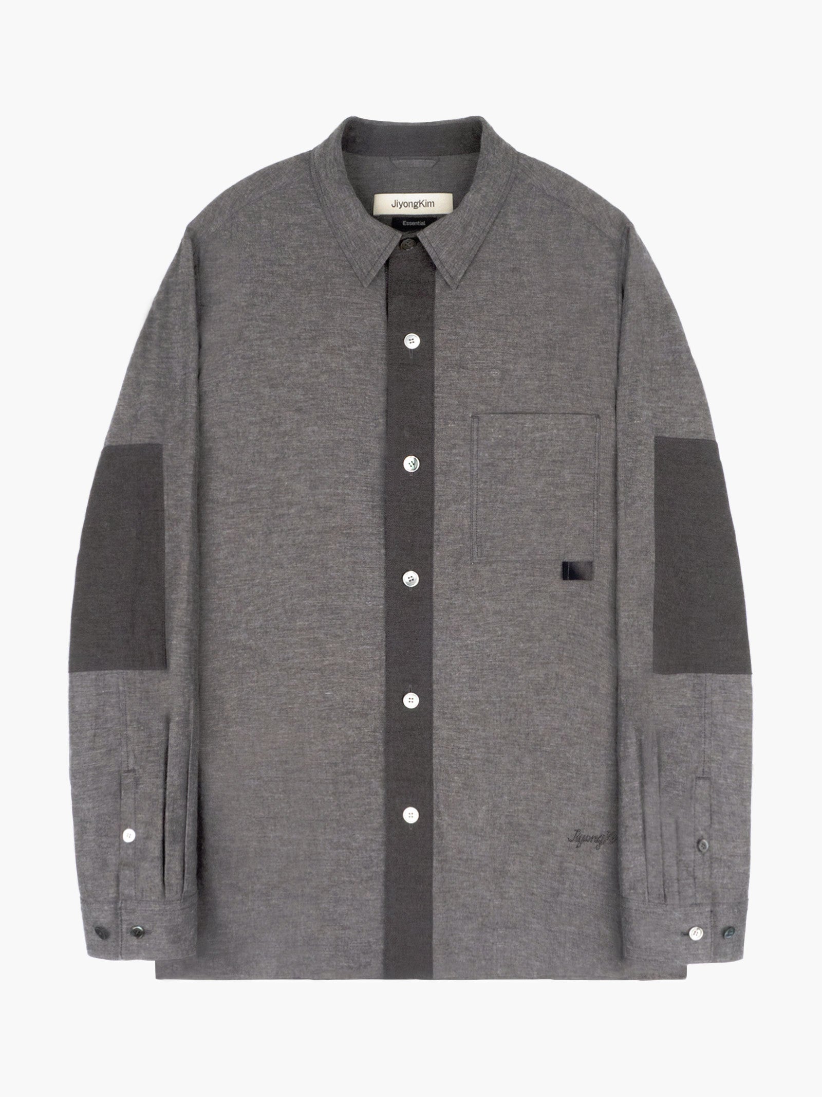 Jiyong Kim - Sun-Bleached Tab Shirt (Brown) product image 1 | TRAB K-Fashion Australia