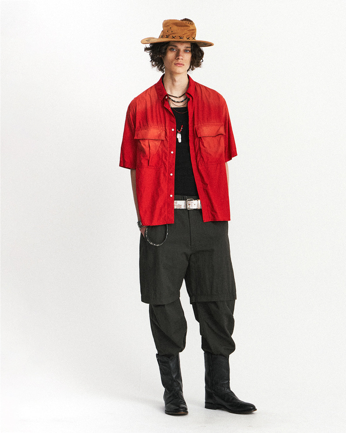 Eastlogue - Army Field Half Shirts (Fading Red) product image 4 | TRAB K-Fashion Australia