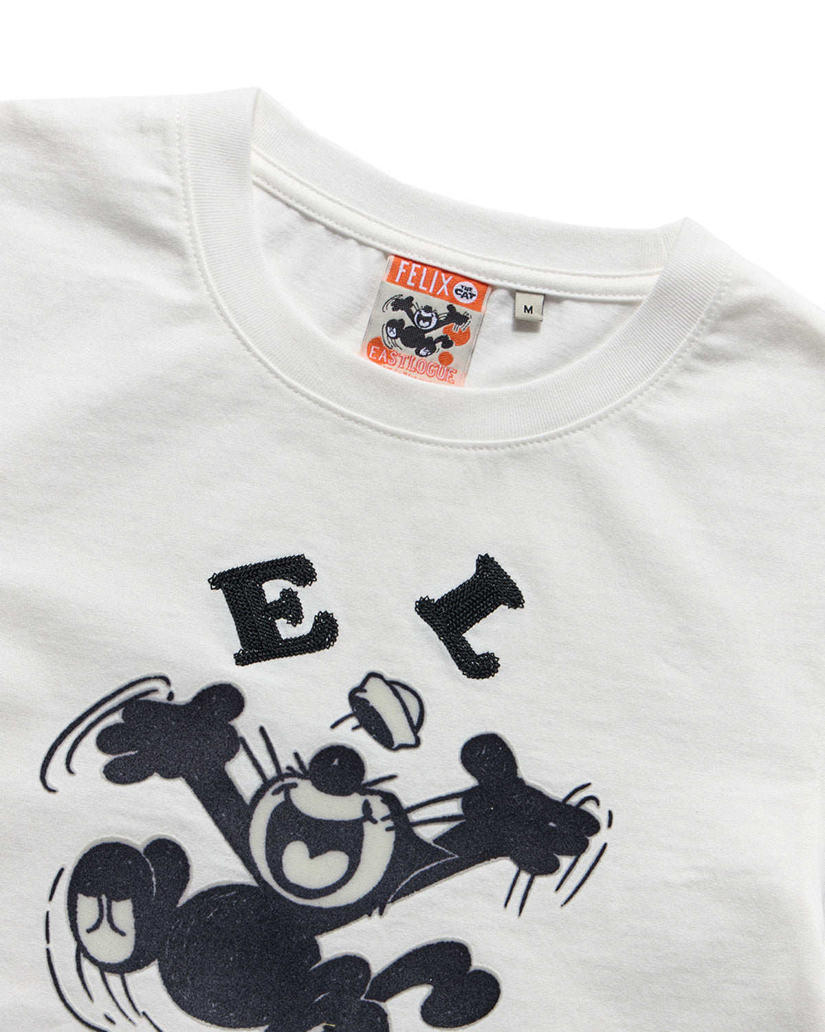Eastlogue - Classic Felix Flocking T-shirts (Off White) product image 3 | TRAB K-Fashion Australia