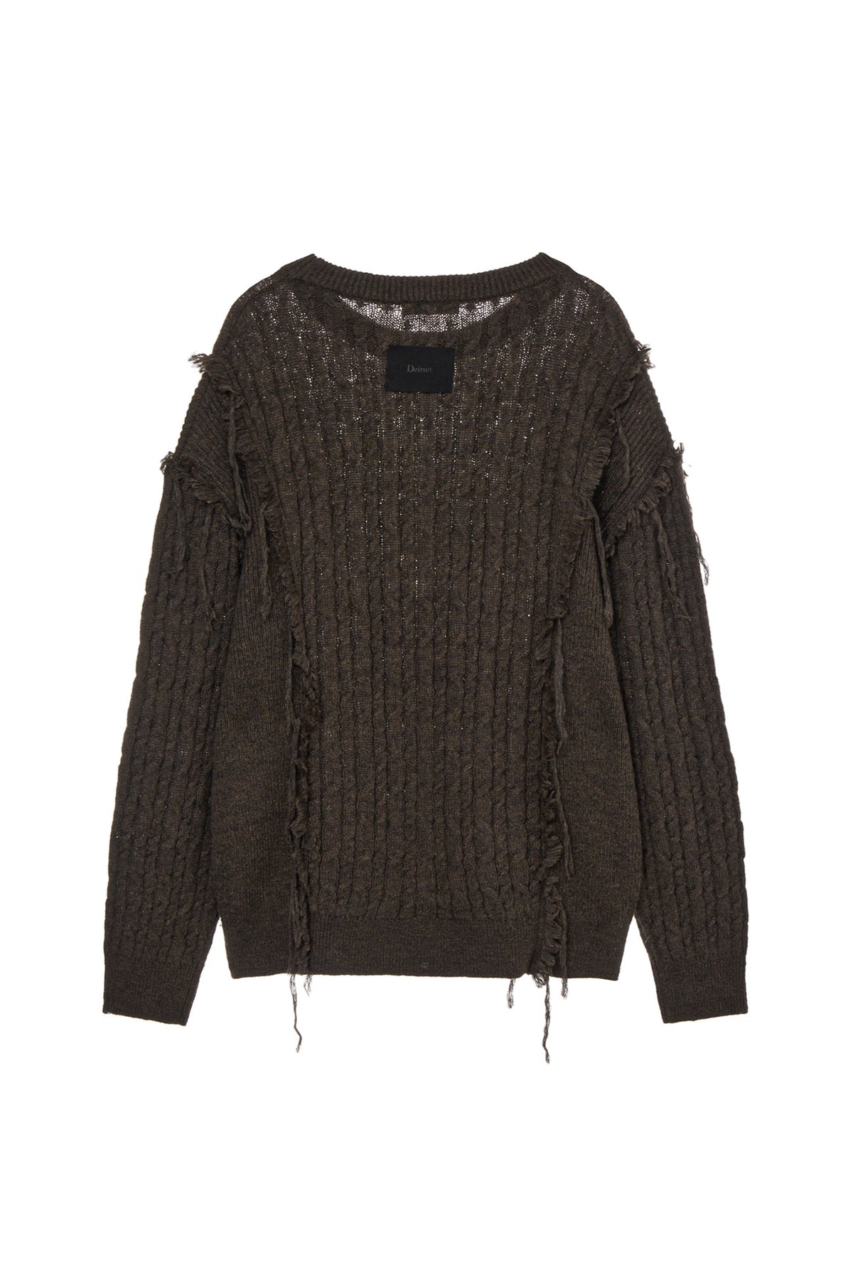 Deinet - Cabled Pullover Knit (Brown) product image 2 | TRAB K-Fashion Australia