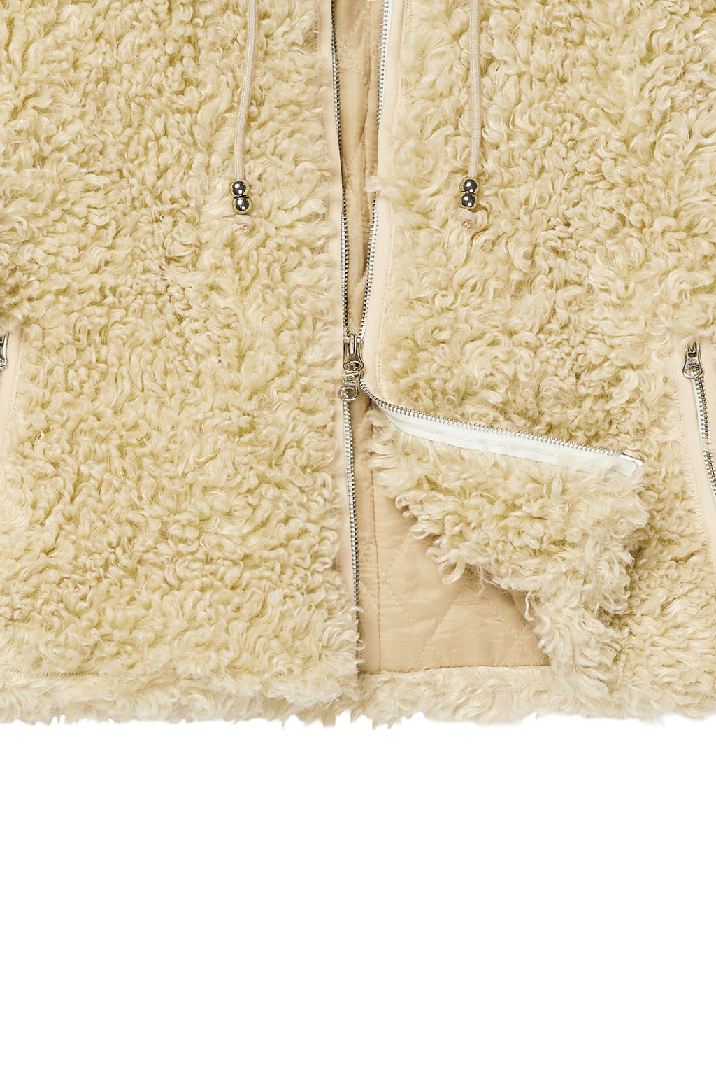 Deinet - Faux Fur Hood Jacket (Beige) product image 19 | TRAB K-Fashion Australia