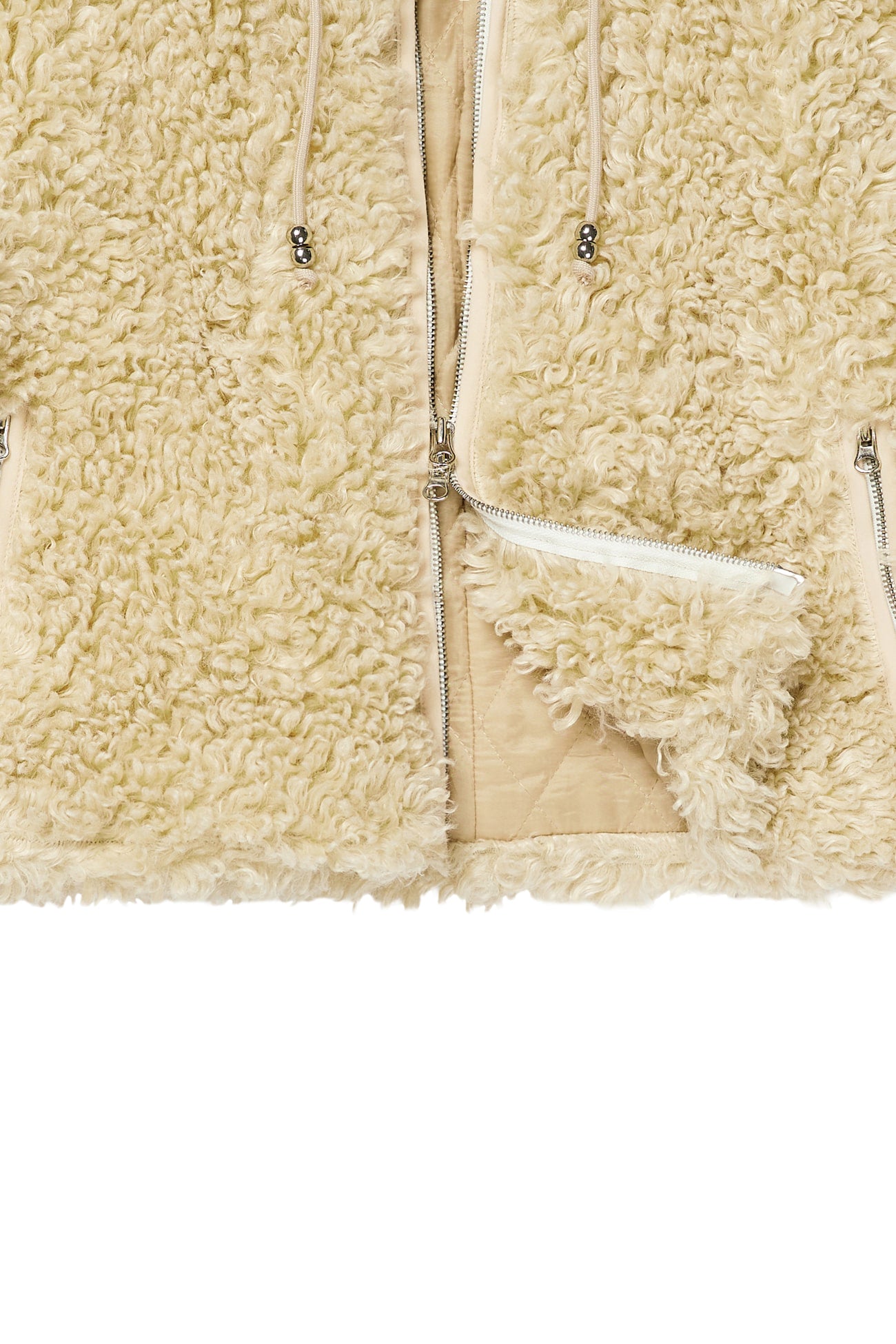 Deinet - Faux Fur Hood Jacket (Beige) product image 19 | TRAB K-Fashion Australia