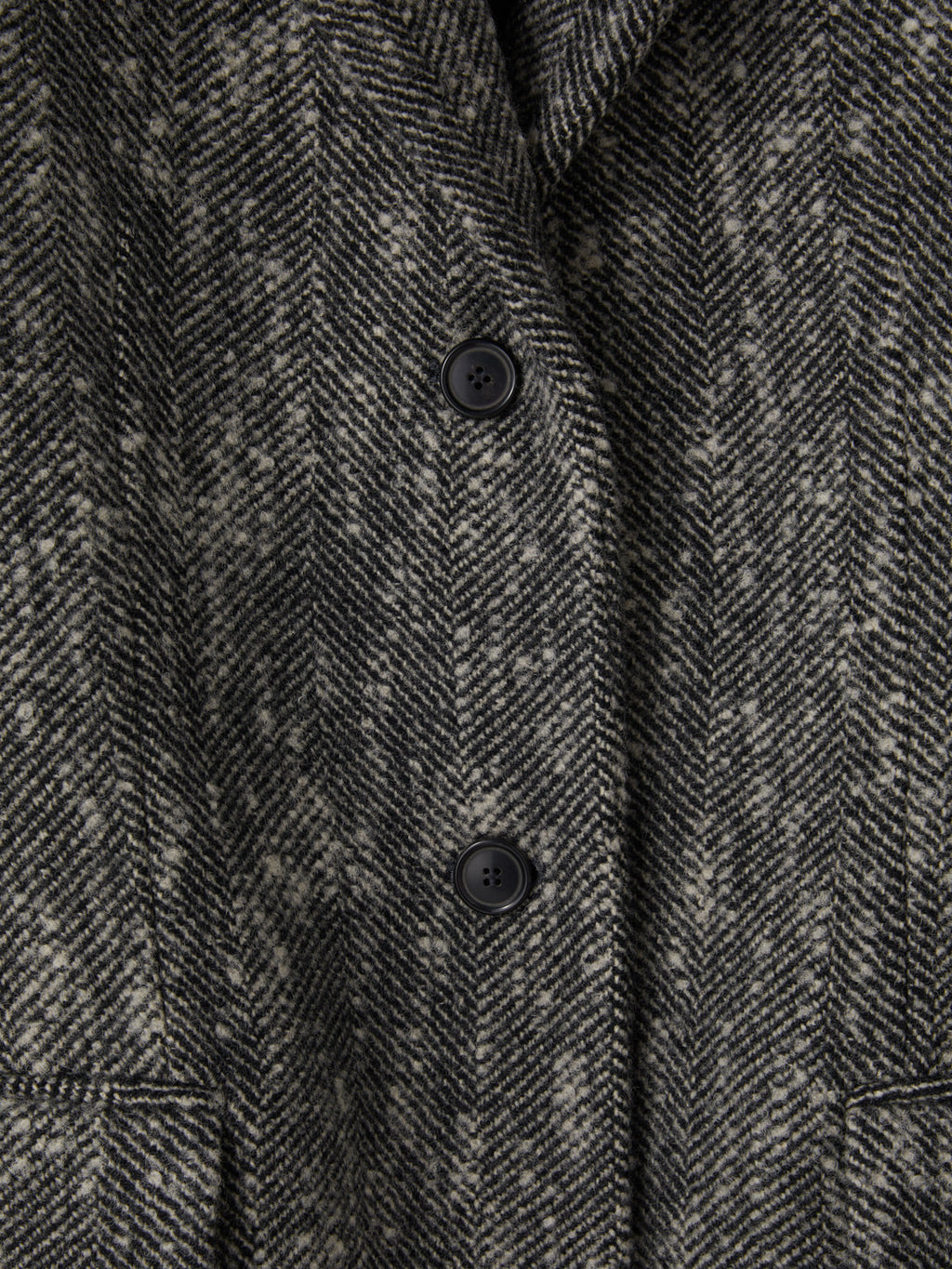 Recto - Sleeve Crease Herringbone Coat (Black) product image 9 | TRAB K-Fashion Australia