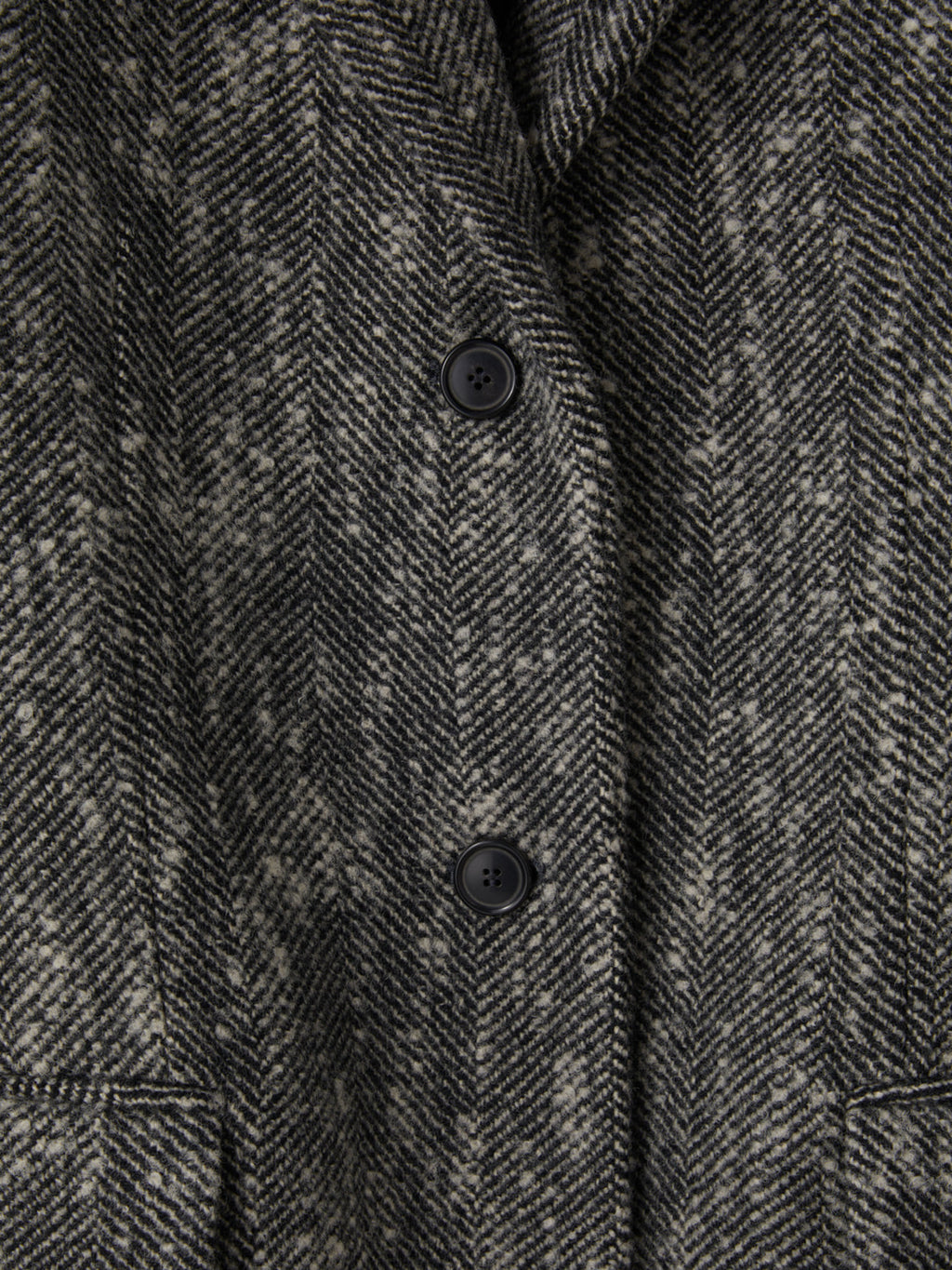 Recto - Sleeve Crease Herringbone Coat (Black) product image 9 | TRAB K-Fashion Australia