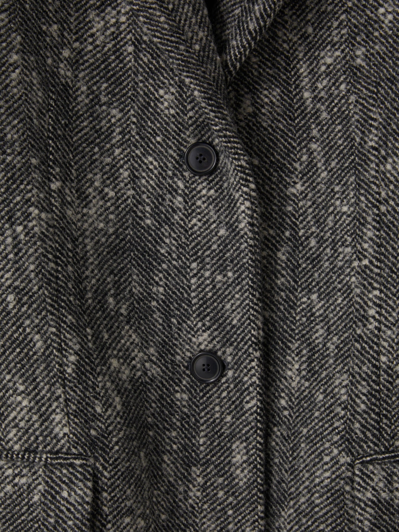 Recto - Sleeve Crease Herringbone Coat (Black) product image 9 | TRAB K-Fashion Australia