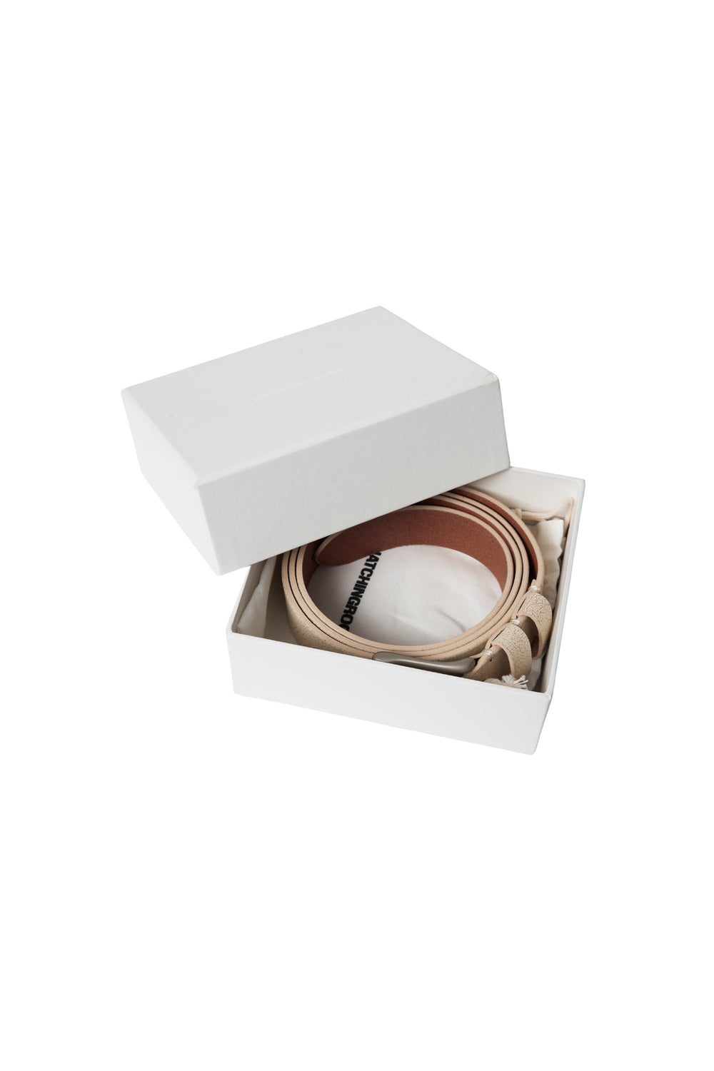 Hatchingroom - Leather Belt Crack (Ivory) product image 9 | TRAB K-Fashion Australia