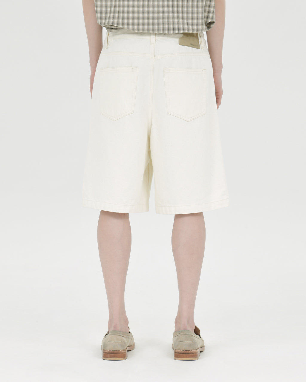 Brownyard - Denim Shorts (Ecru) product image 2 | TRAB K-Fashion Australia
