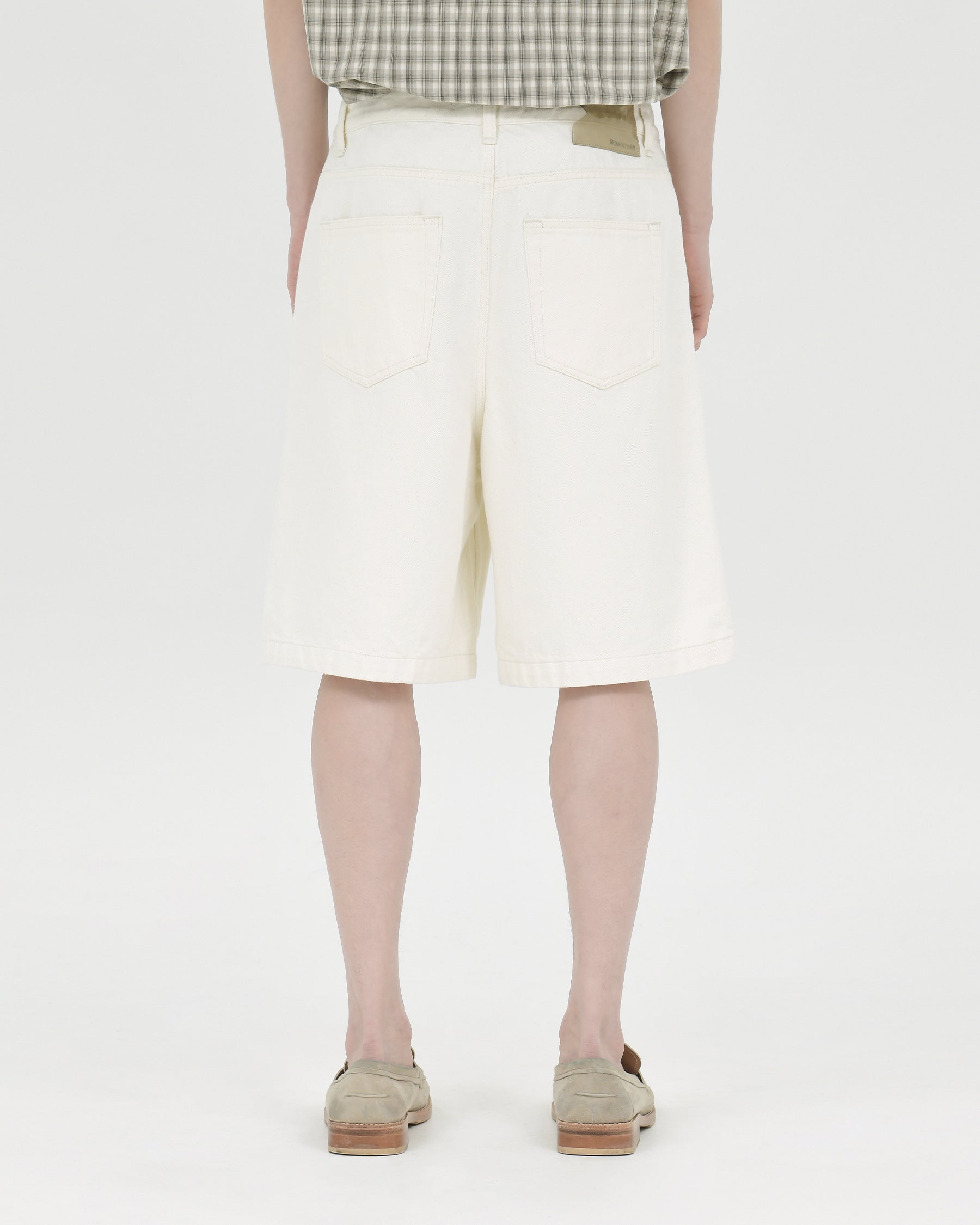Brownyard - Denim Shorts (Ecru) product image 2 | TRAB K-Fashion Australia