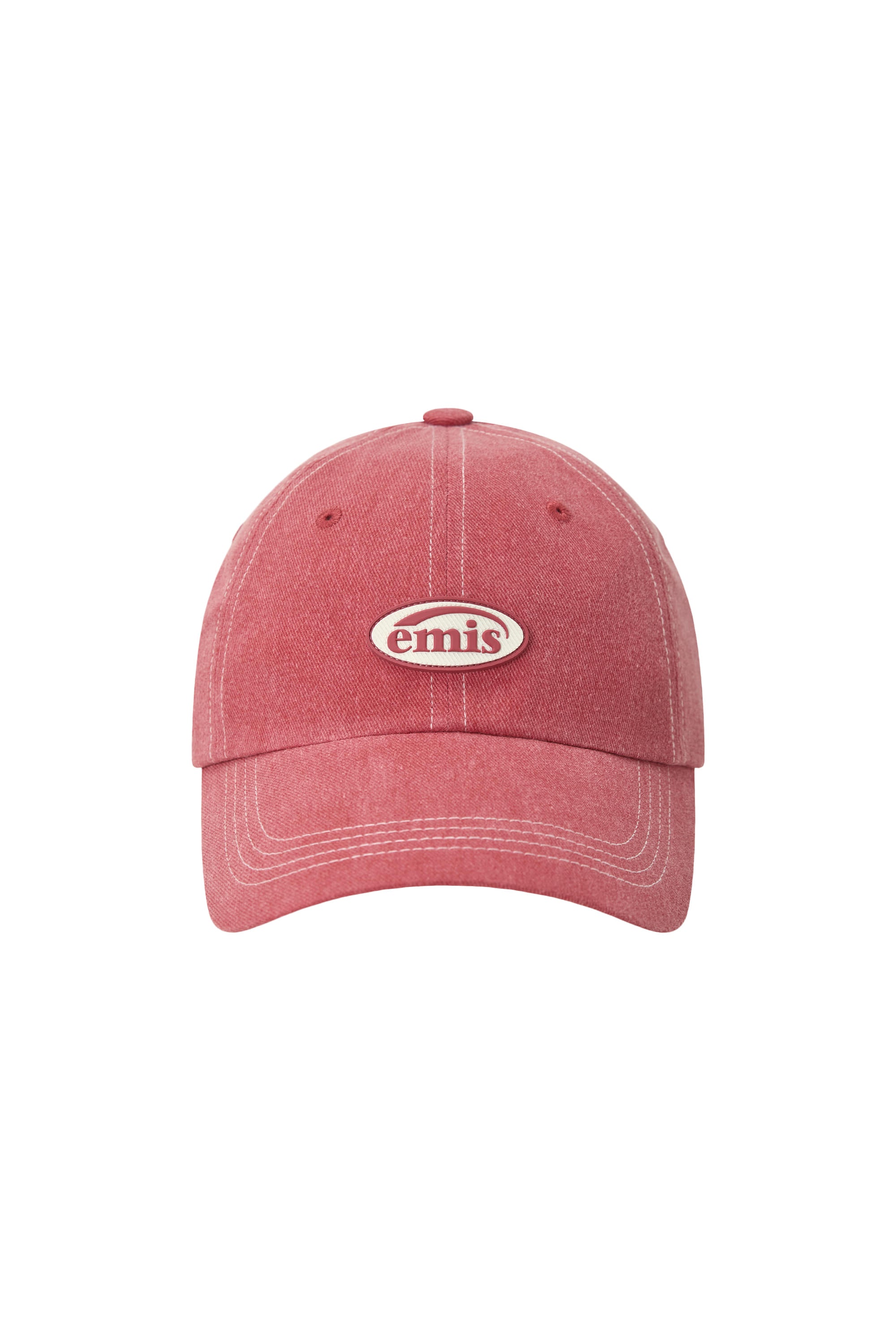 Emis - Mini Rubber Patch Pigment Ball Cap (Red) product image 1 | TRAB K-Fashion Australia