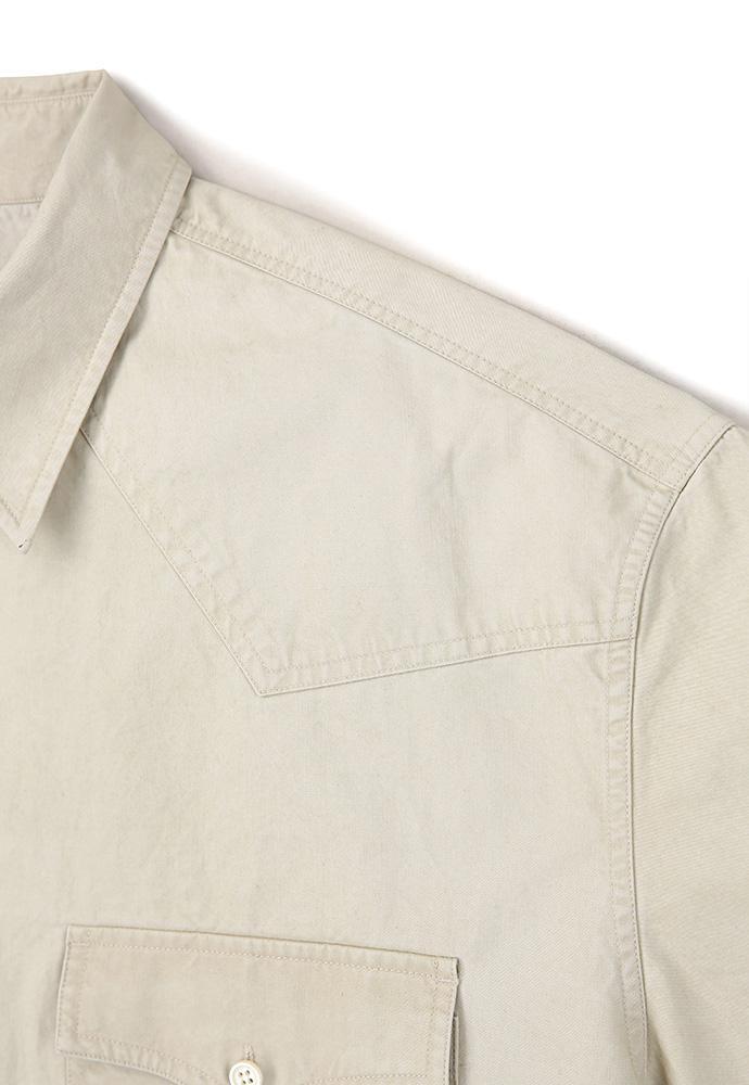 Art if acts - Washed Western Shirt (Cream) product image 12 | TRAB K-Fashion Australia