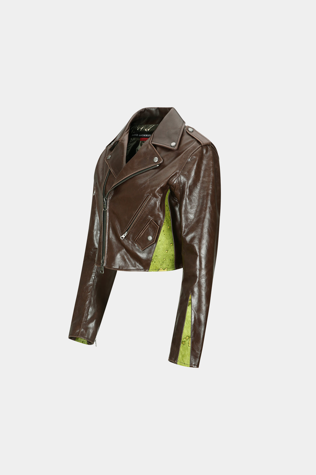 Andersson Bell - Paneled Crop Rider Jacket (Brown) product image 11 | TRAB K-Fashion Australia