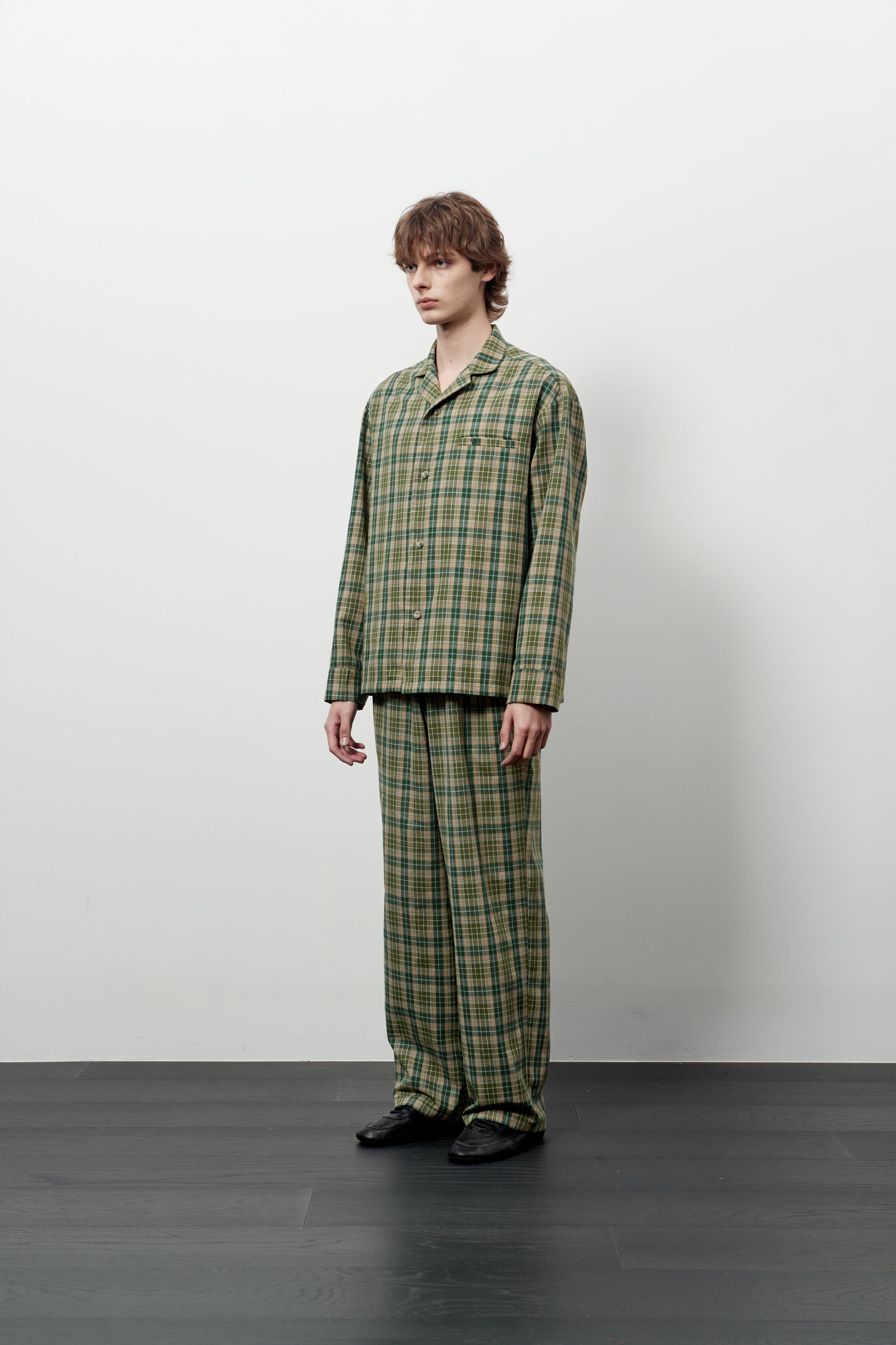 Stu - Check Pajama Set (Green) product image 2 | TRAB K-Fashion Australia
