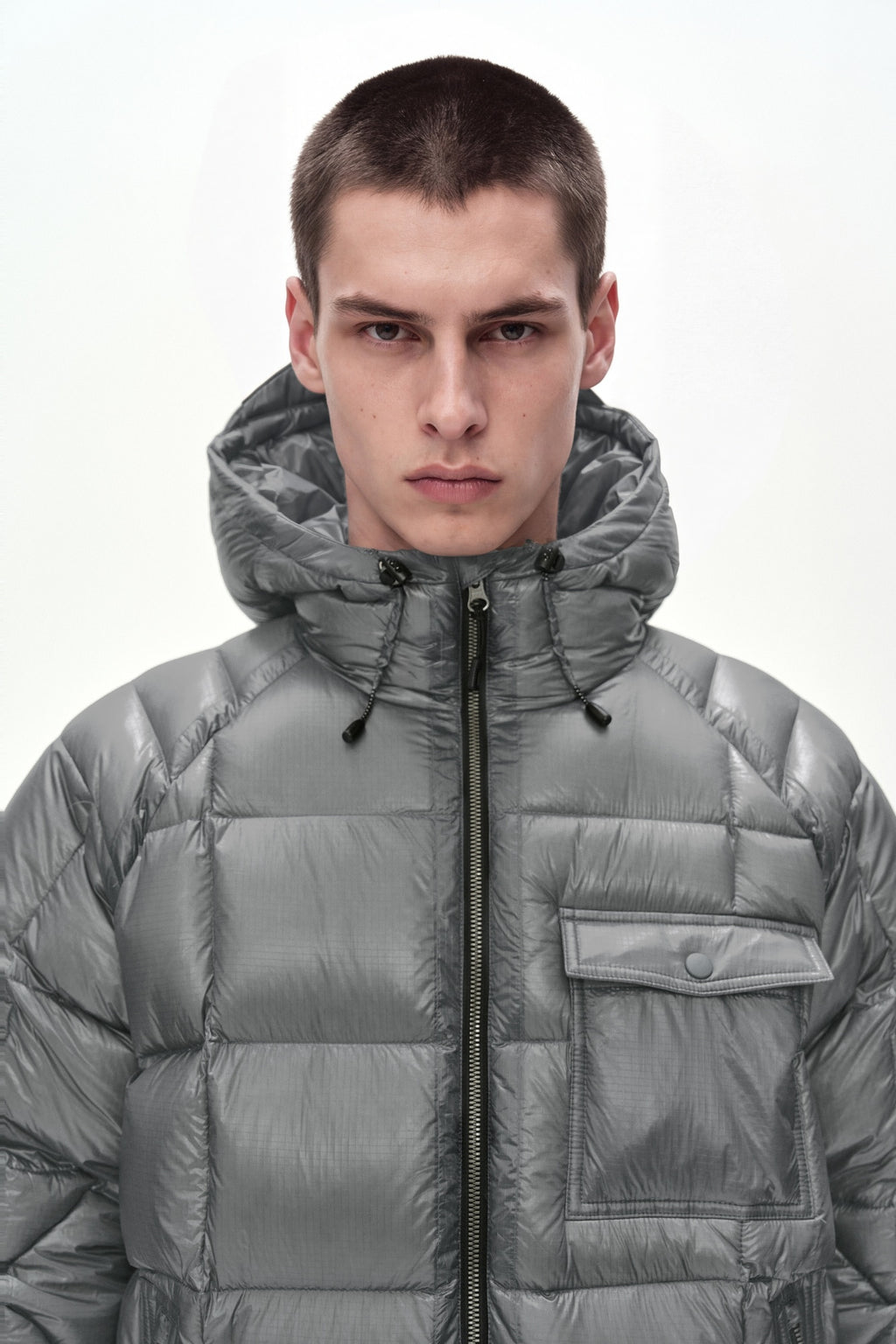 Andersson Bell - Unisex Torino Lightweight Down Jacket (Grey) product image 8 | TRAB K-Fashion Australia