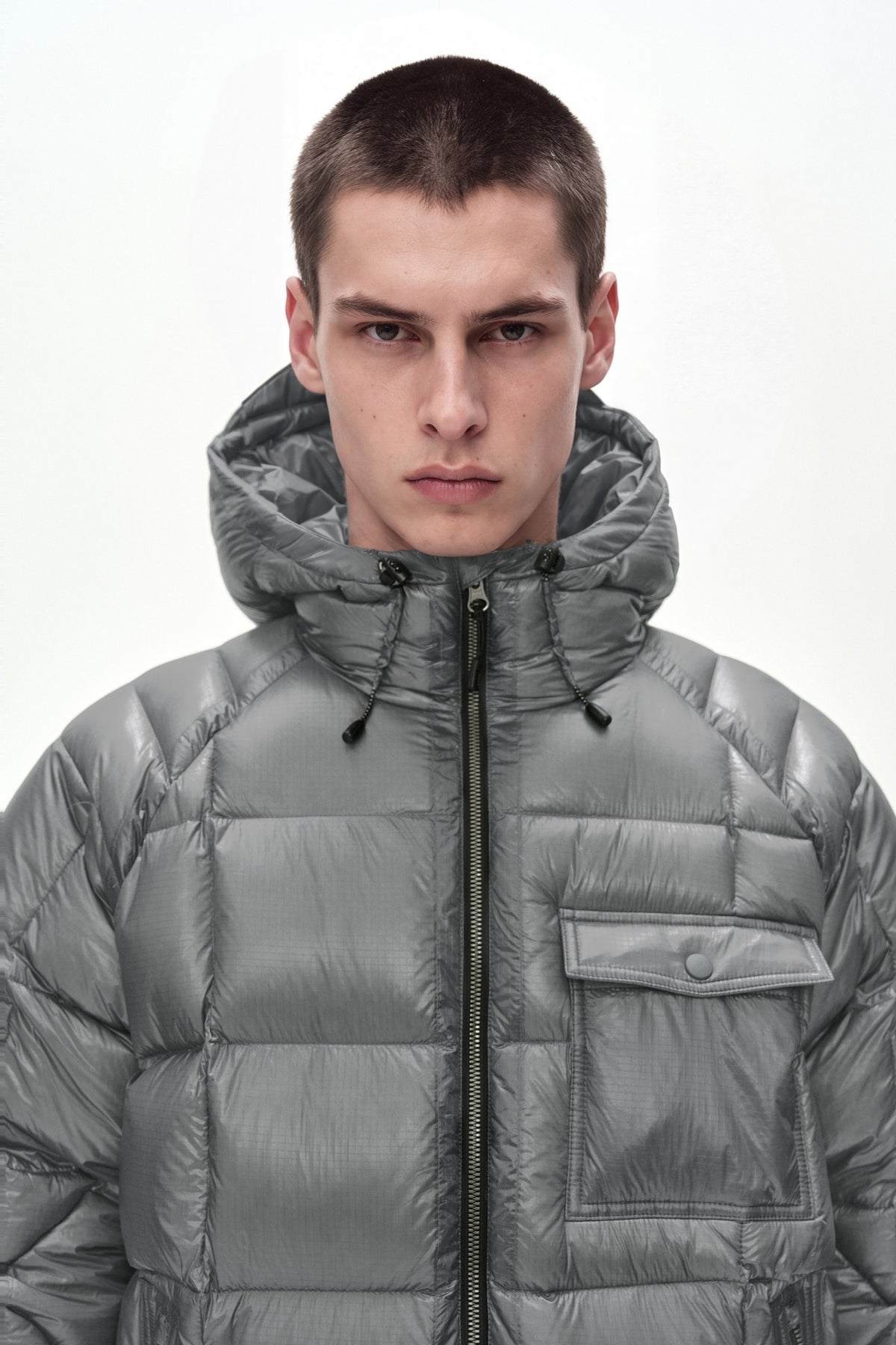 Andersson Bell - Unisex Torino Lightweight Down Jacket (Grey) product image 8 | TRAB K-Fashion Australia