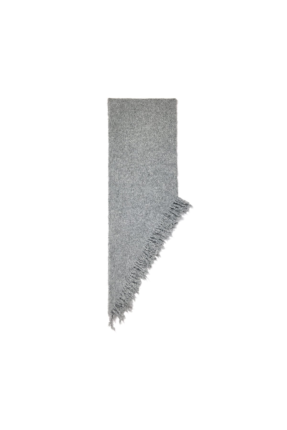 Matin Kim - Fringe Diagonal Muffler (Grey) product image 2 | TRAB K-Fashion Australia