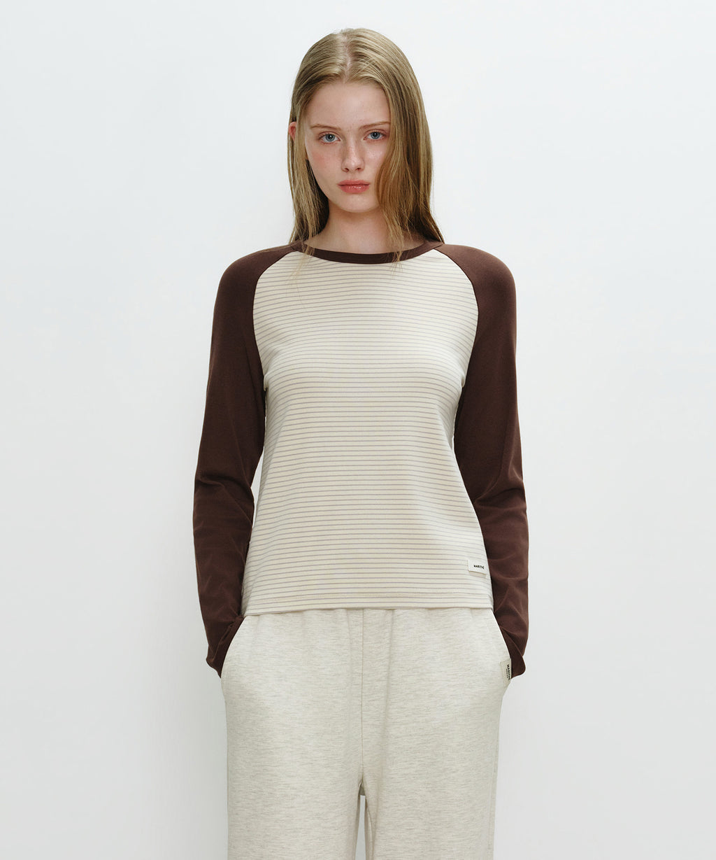 Marithe & Francois Girbaud - Basic Raglan Long Sleeve (Butter) product image 1 | TRAB K-Fashion Australia