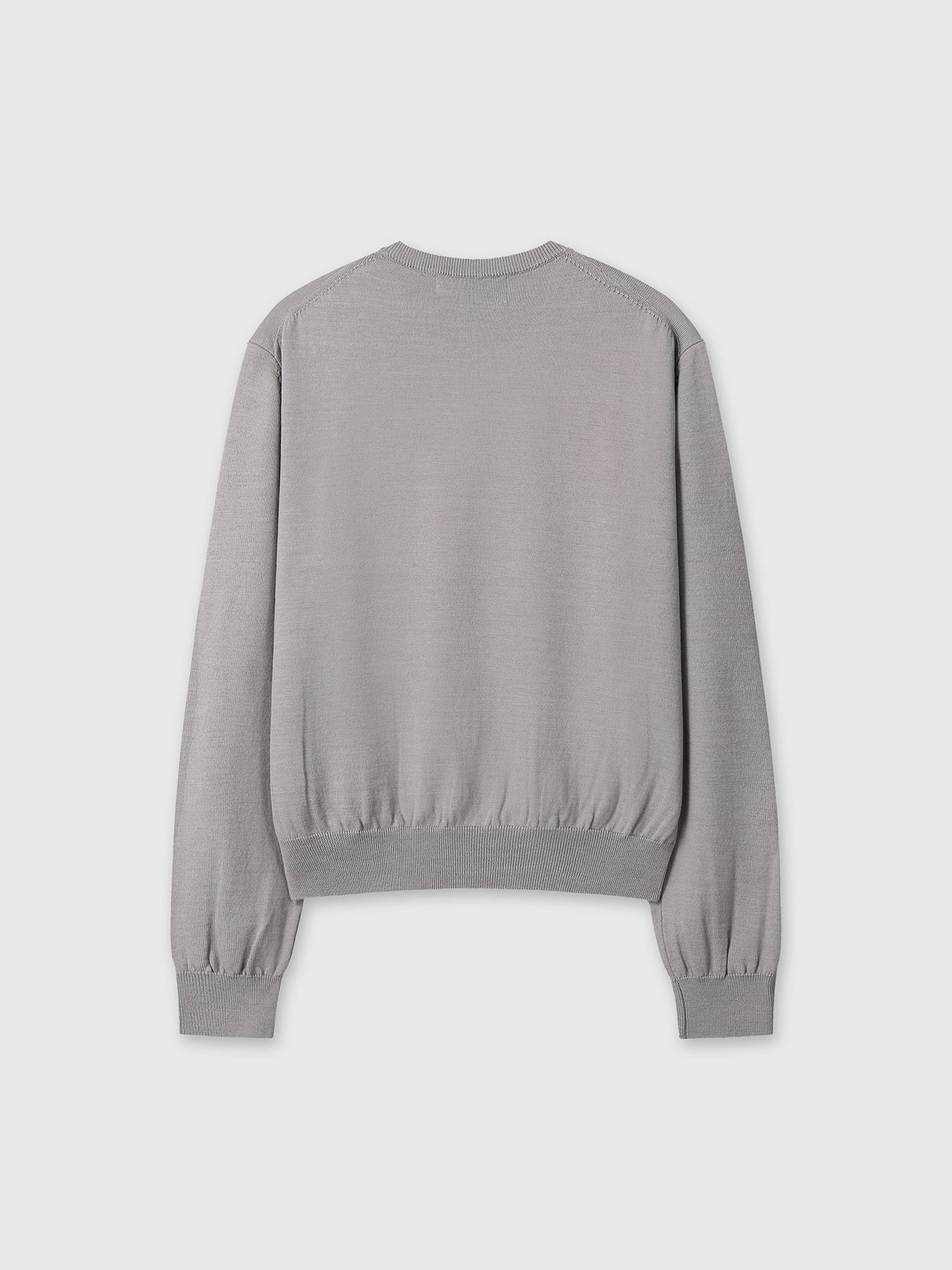 Tonywack - Spring Wool Crew Neck Knit (Pale Grey) product image 10 | TRAB K-Fashion Australia