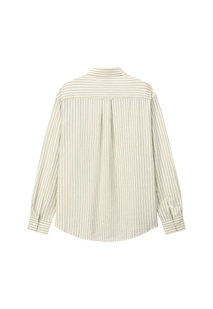 Art if acts - Wrinkle Rayon Shirt (Cream/Liberty Blue) product image 7 | TRAB K-Fashion Australia