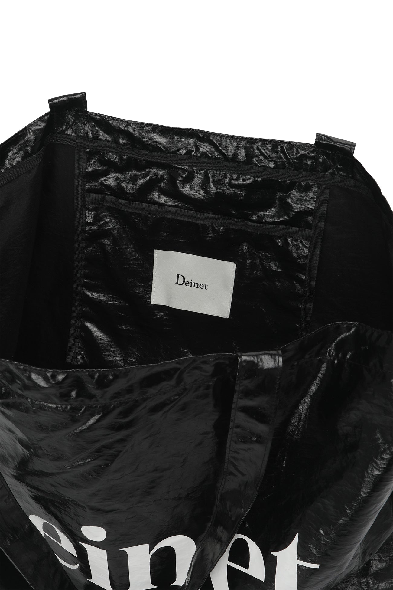 Deinet - Essential Logo Shoulder Big Bag (Black) product image 10 | TRAB K-Fashion Australia