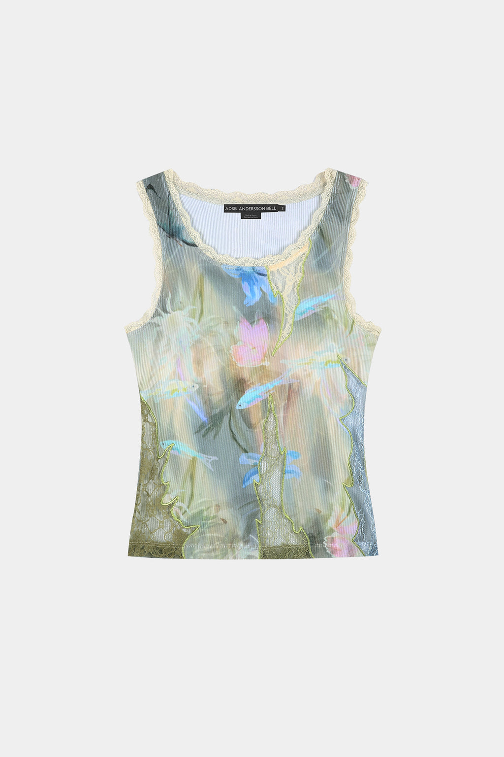 Andersson Bell - Fish & Butterfly Lace Embroidered Tank Top (Multi) product image 9 | TRAB K-Fashion Australia