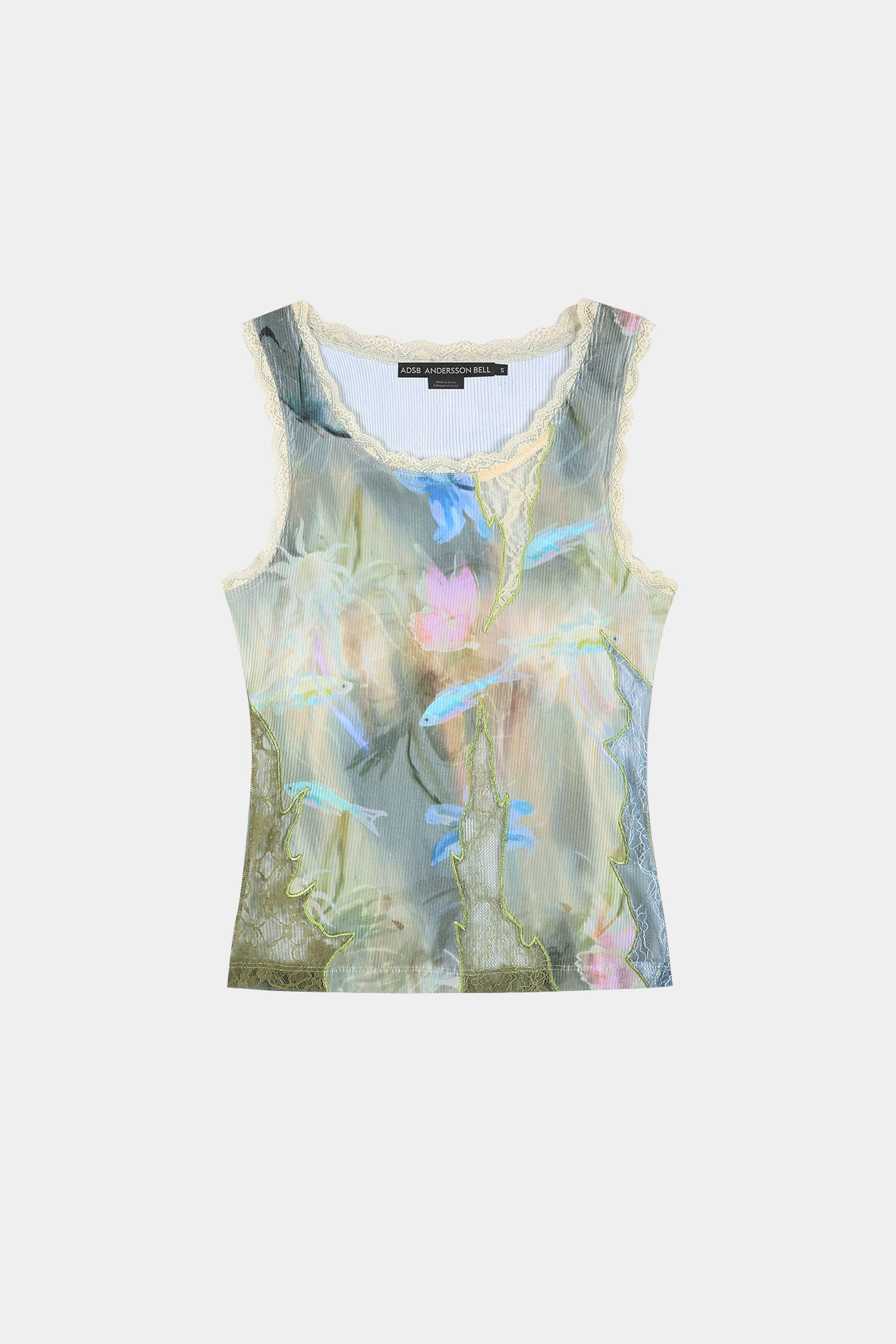 Andersson Bell - Fish & Butterfly Lace Embroidered Tank Top (Multi) product image 9 | TRAB K-Fashion Australia