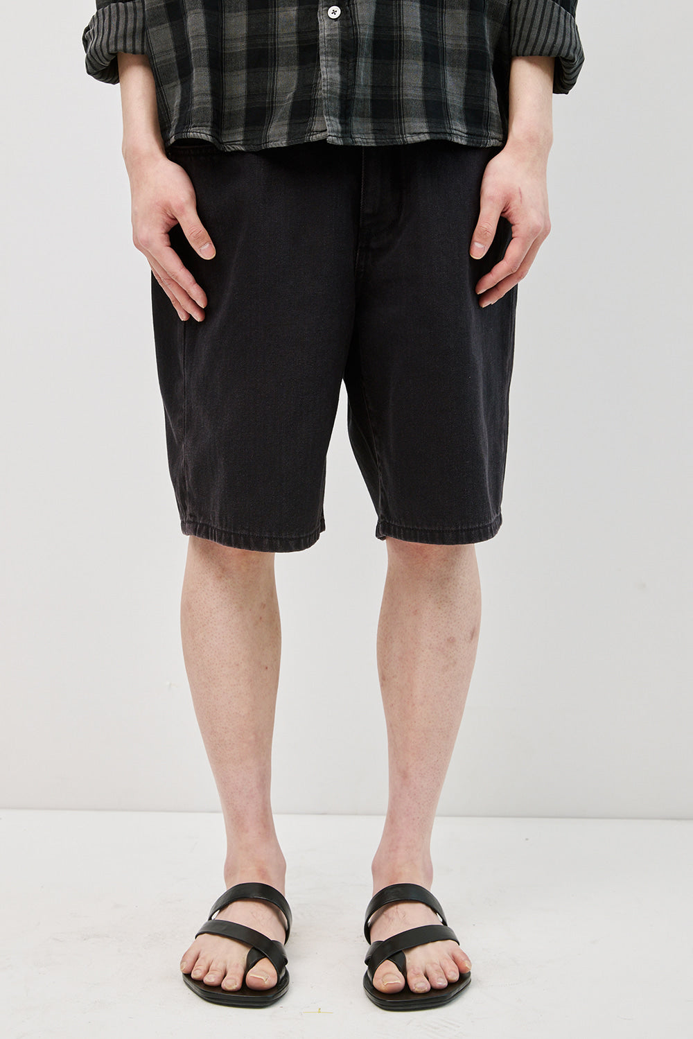 Hatchingroom - Bleached Shorts (Dark Navy) product image 13 | TRAB K-Fashion Australia