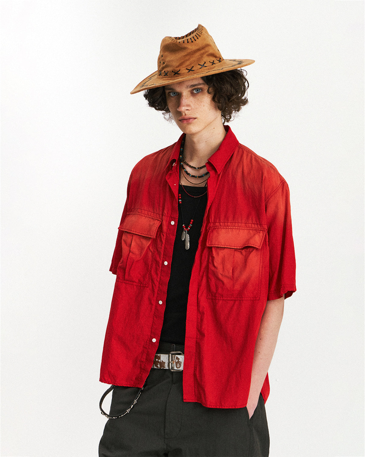 Eastlogue - Army Field Half Shirts (Fading Red) product image 3 | TRAB K-Fashion Australia