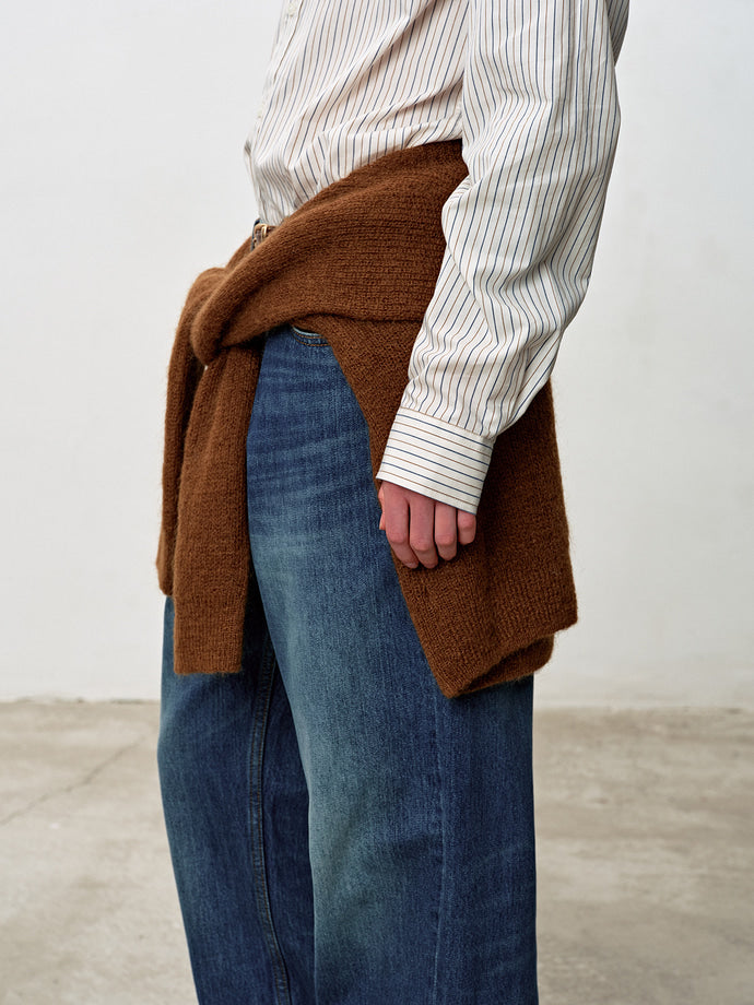 Tonywack - Brushed Cotton Multi Stripe Shirt (Ecru Multi Stripe) product image 6 | TRAB K-Fashion Australia