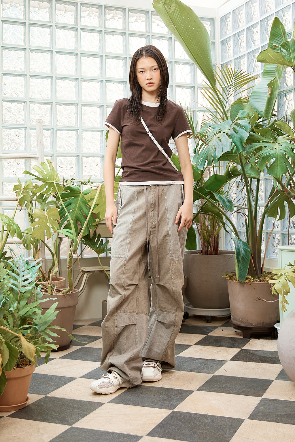 Matin Kim - Color Point Layered Top (Brown) product image 8 | TRAB K-Fashion Australia